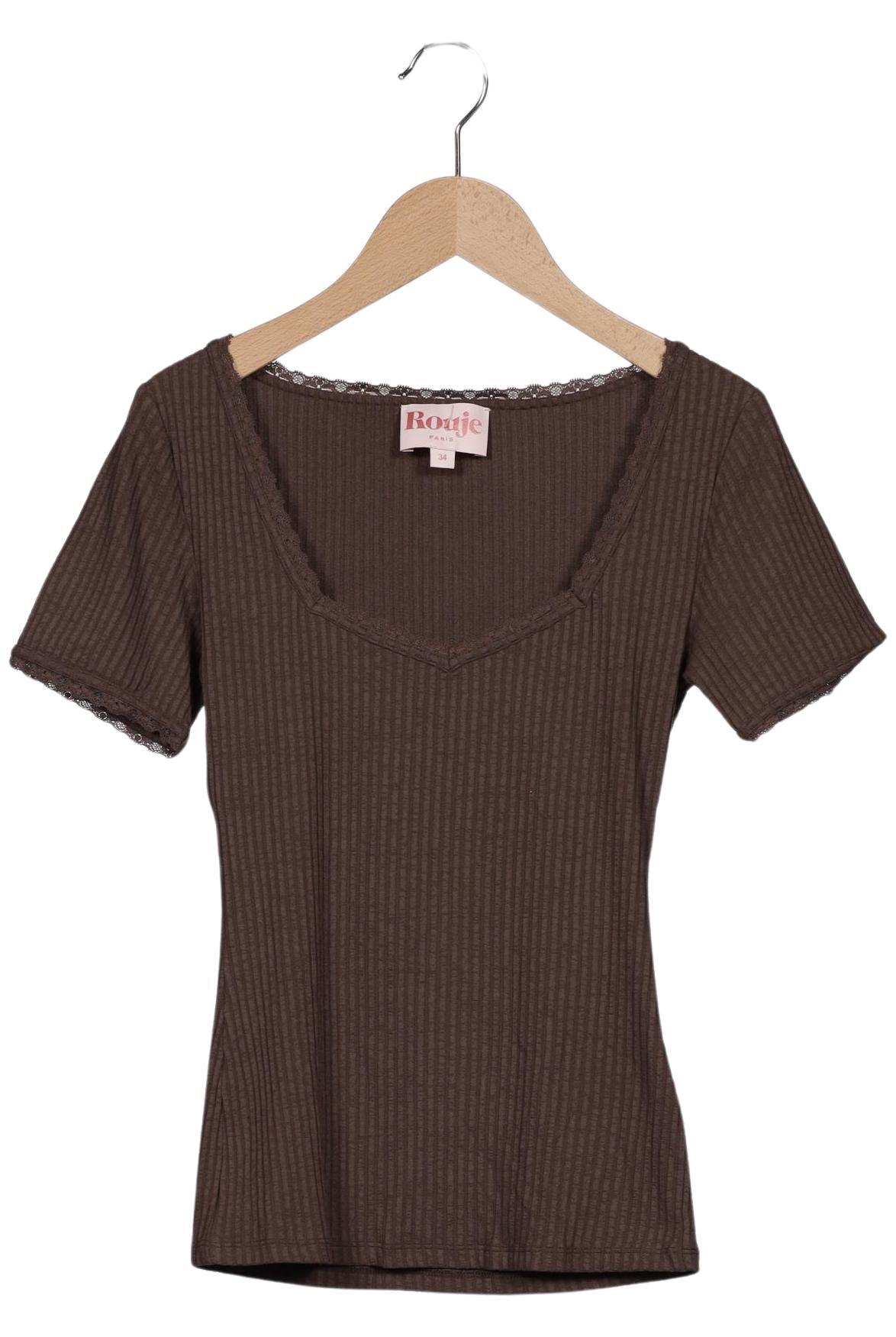 

Rouje Damen T-Shirt, braun, Gr. 34