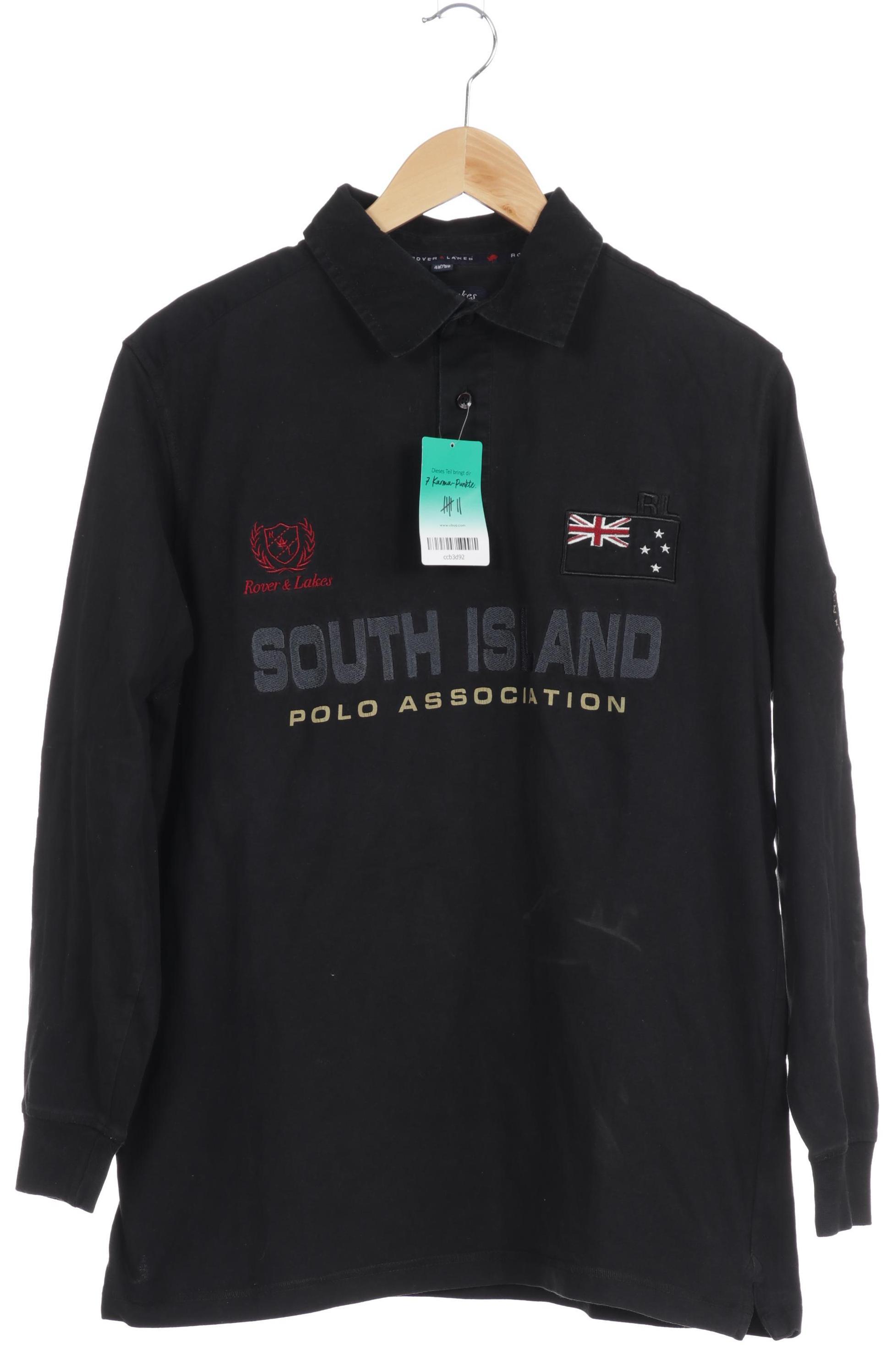 Thumbnail - Rover &amp; Lakes Herren Poloshirt, schwarz, Gr. 48