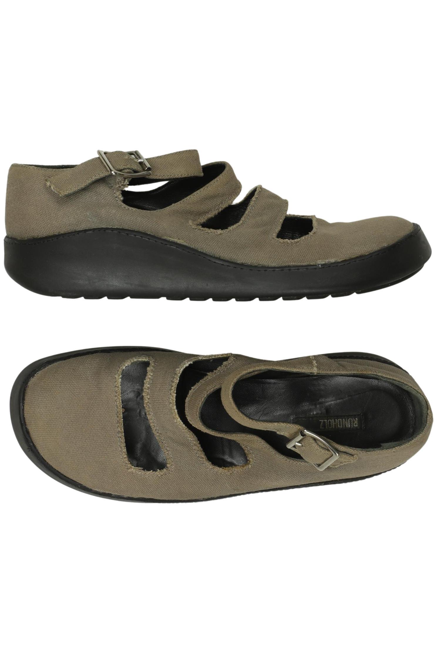 

Rundholz Damen Halbschuh, grün, Gr. 40