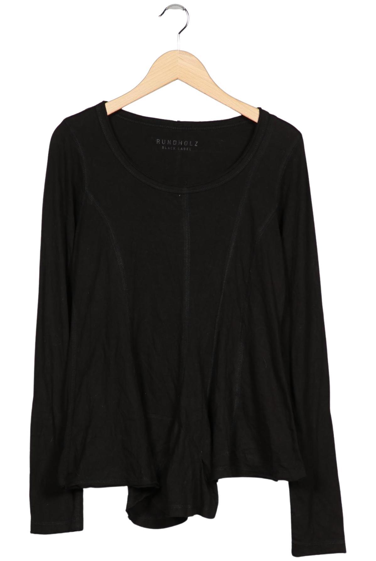 

Rundholz Damen Langarmshirt, schwarz, Gr. 38