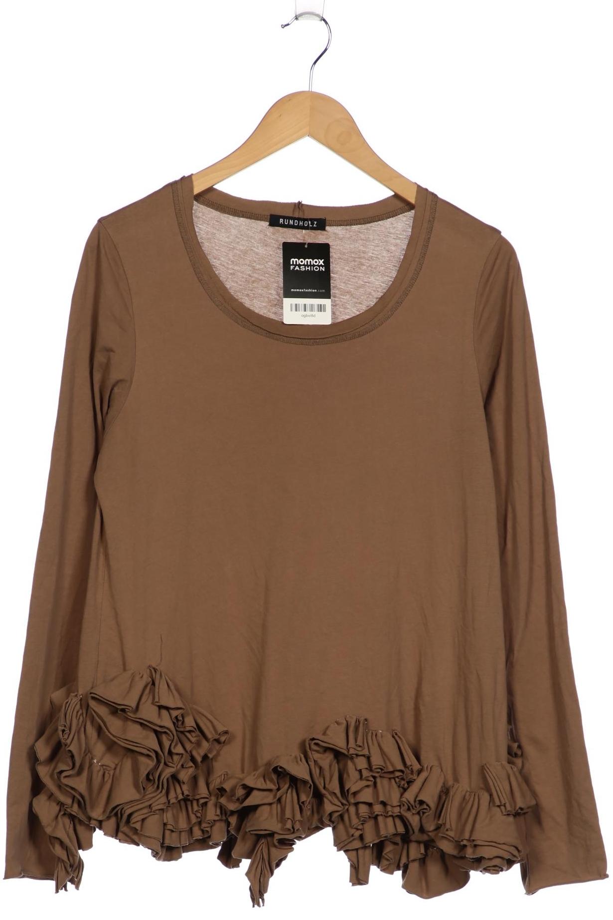 

Rundholz Damen Langarmshirt, braun, Gr. 42