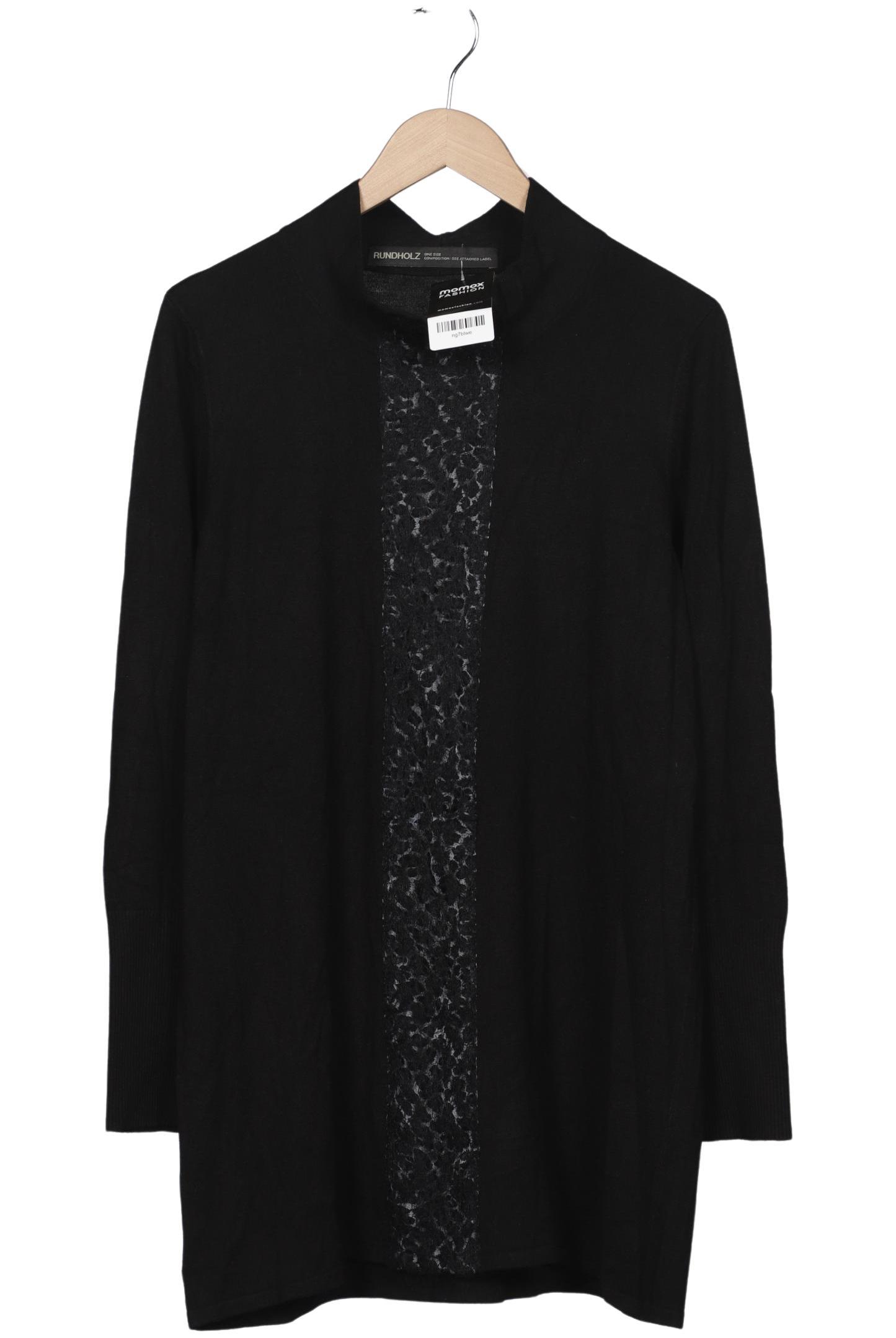 

Rundholz Damen Pullover, schwarz, Gr. uni