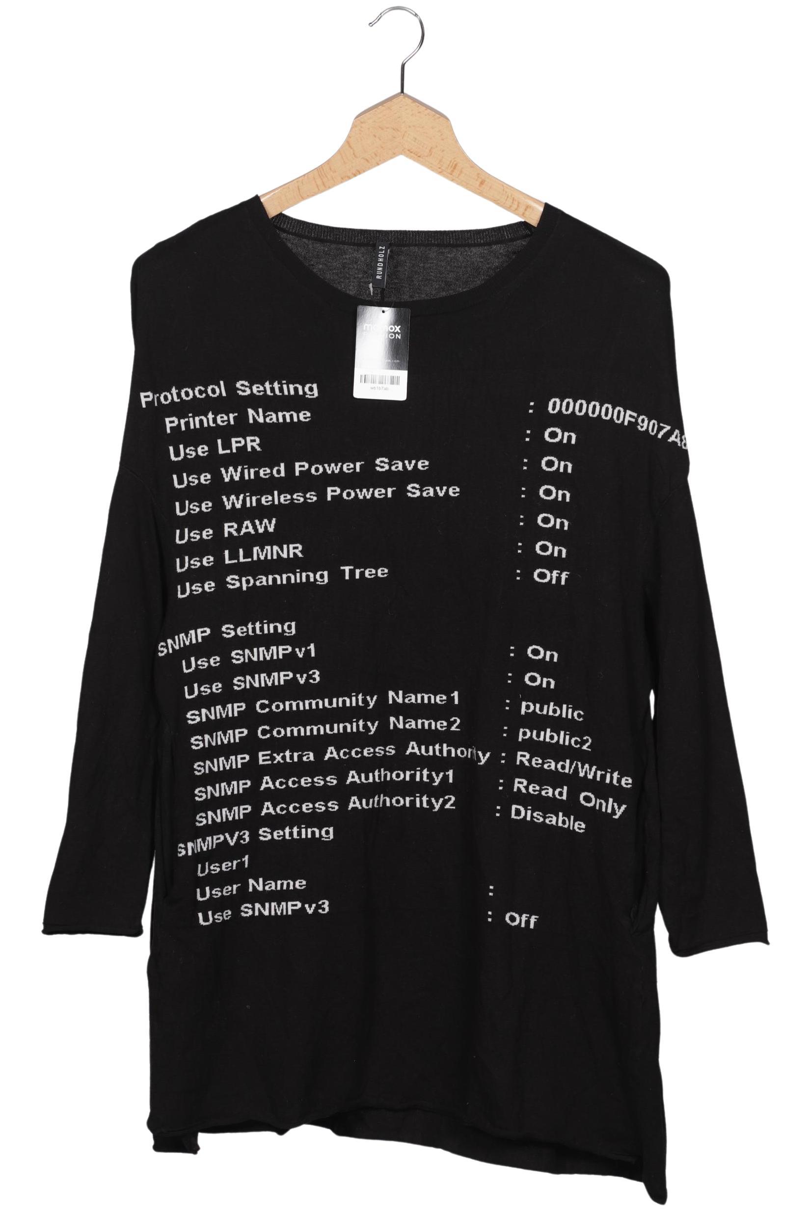 

Rundholz Damen Pullover, schwarz, Gr. 46