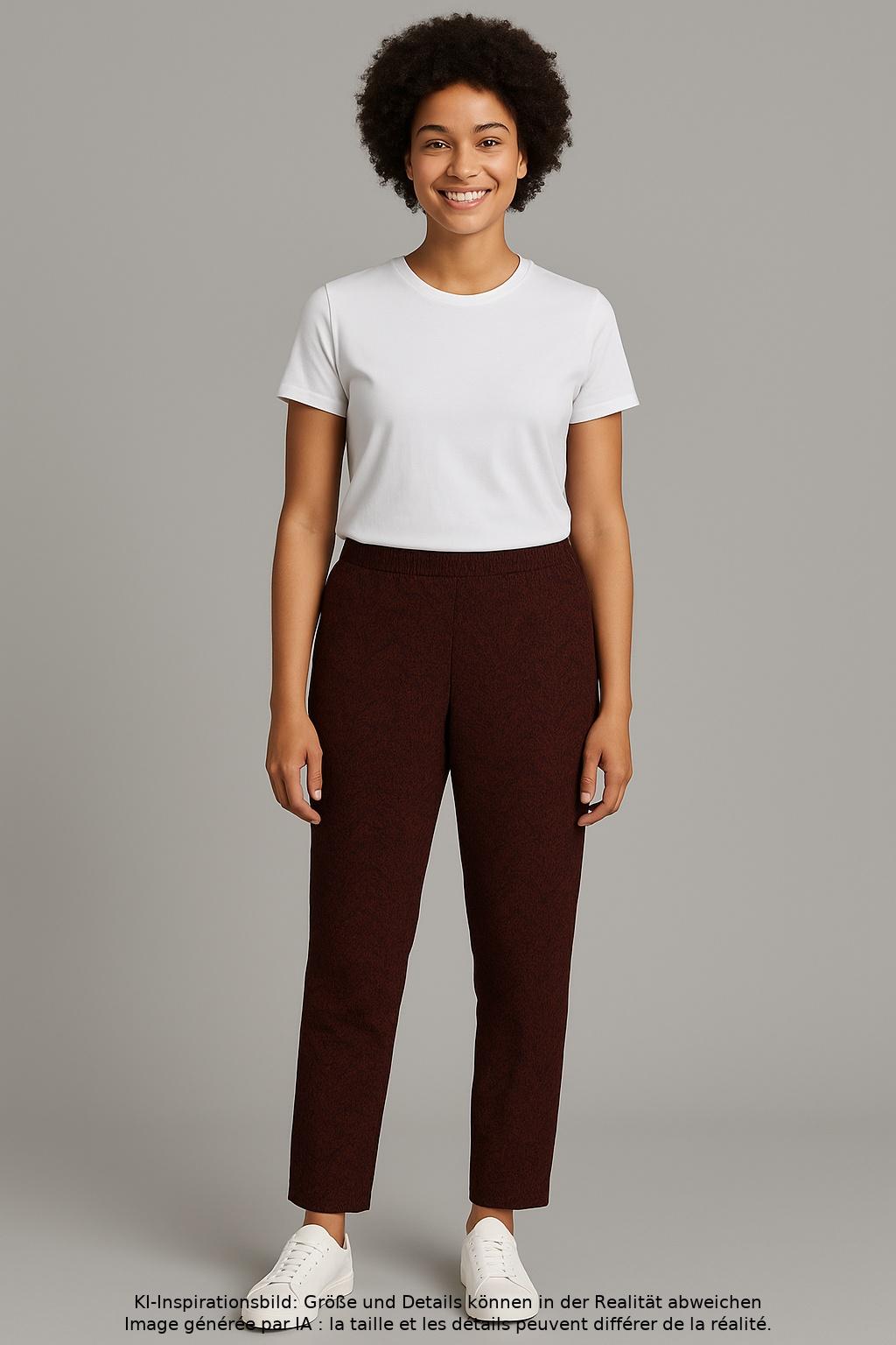 

Rundholz Damen Stoffhose, rot, Gr. 0