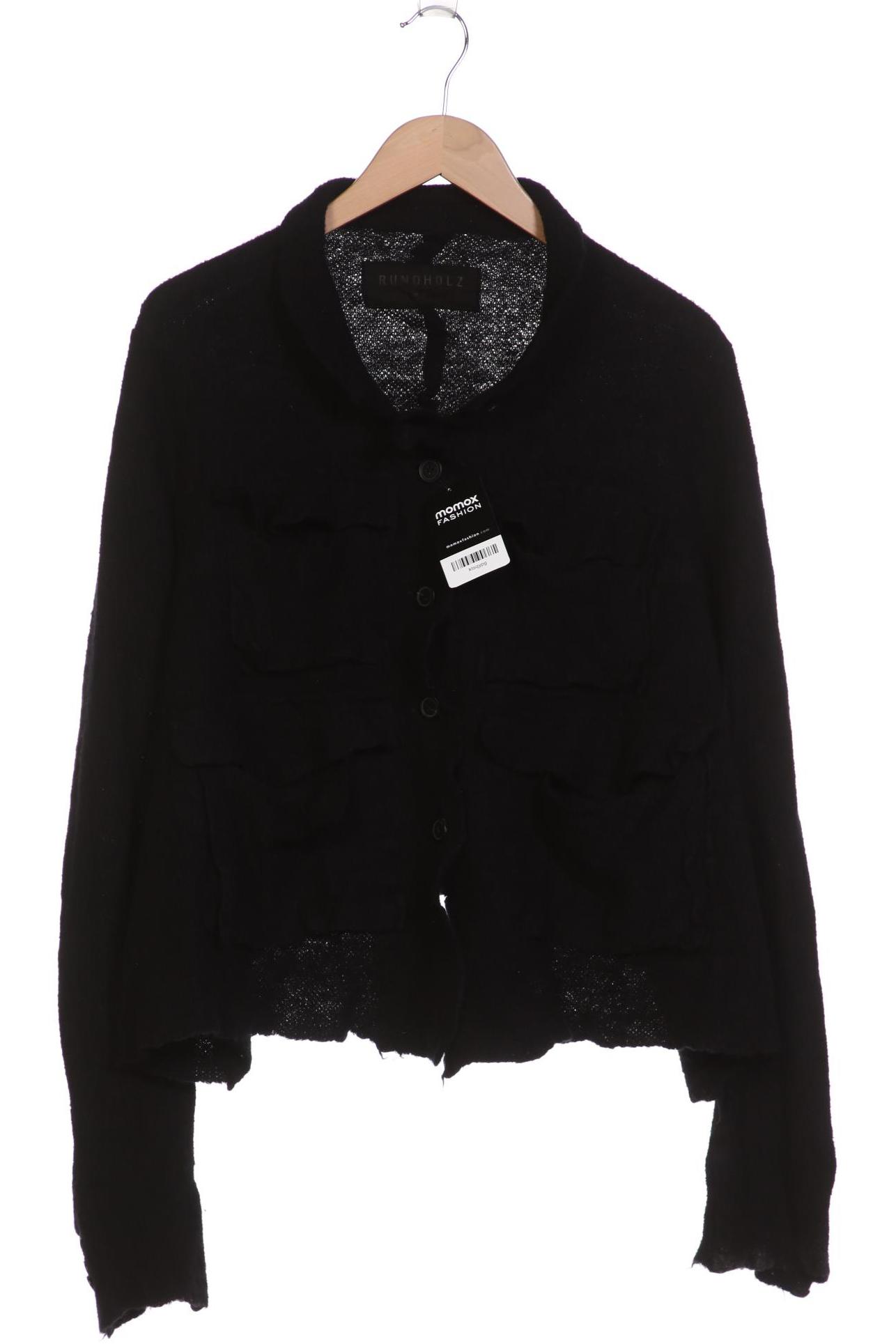 

Rundholz Damen Strickjacke, schwarz, Gr. 38