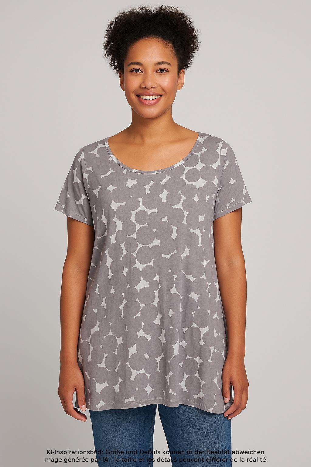 

Rundholz Damen T-Shirt, grau, Gr. 44