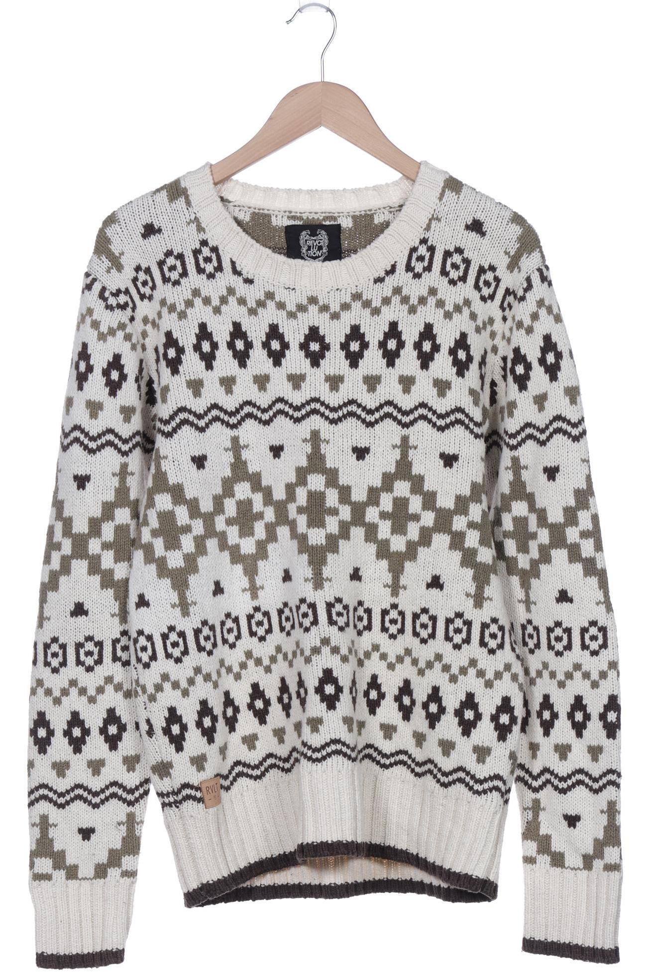 

Rvlt revolution Herren Pullover, beige, Gr. 52