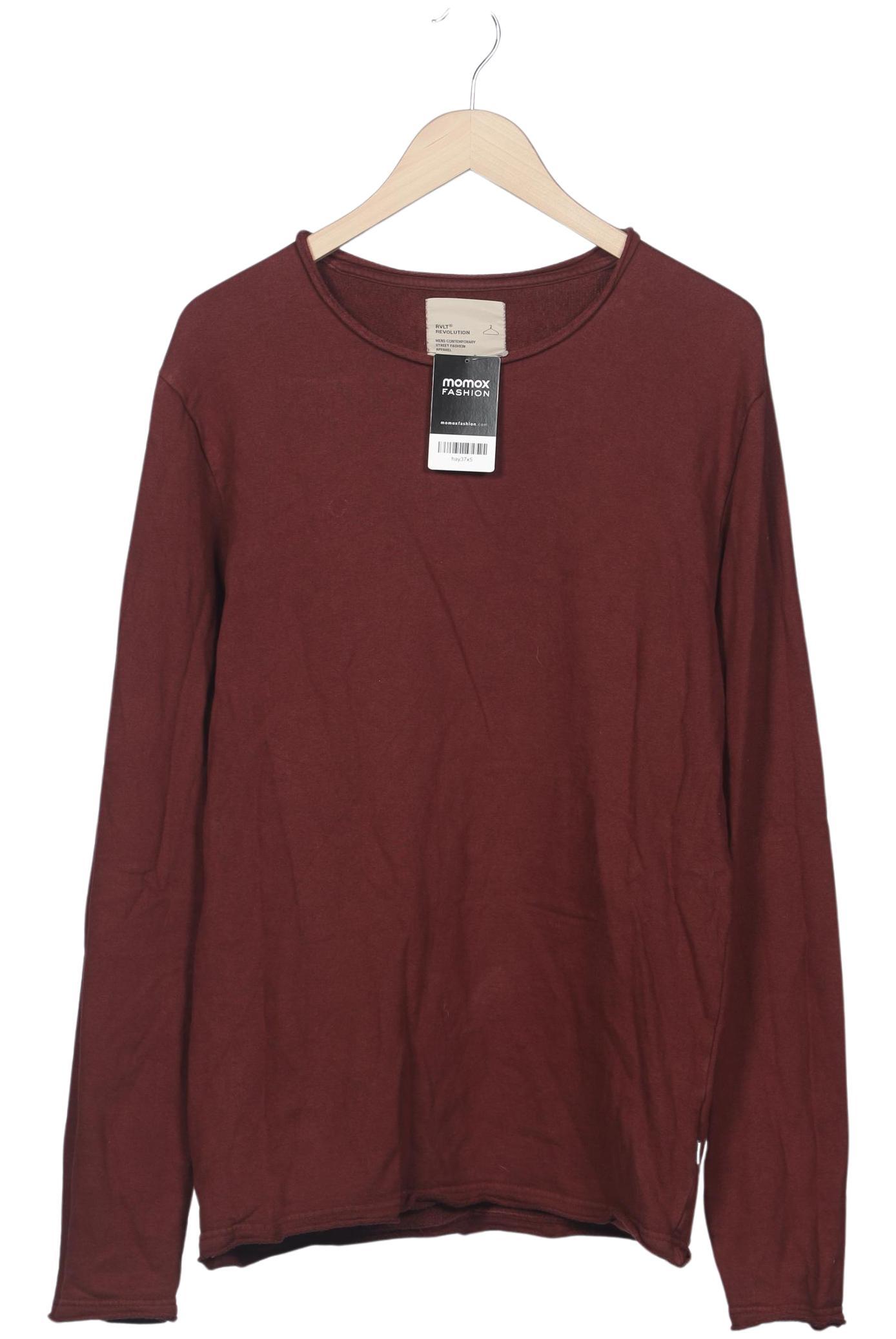 

Rvlt revolution Herren Sweatshirt, bordeaux, Gr. 52