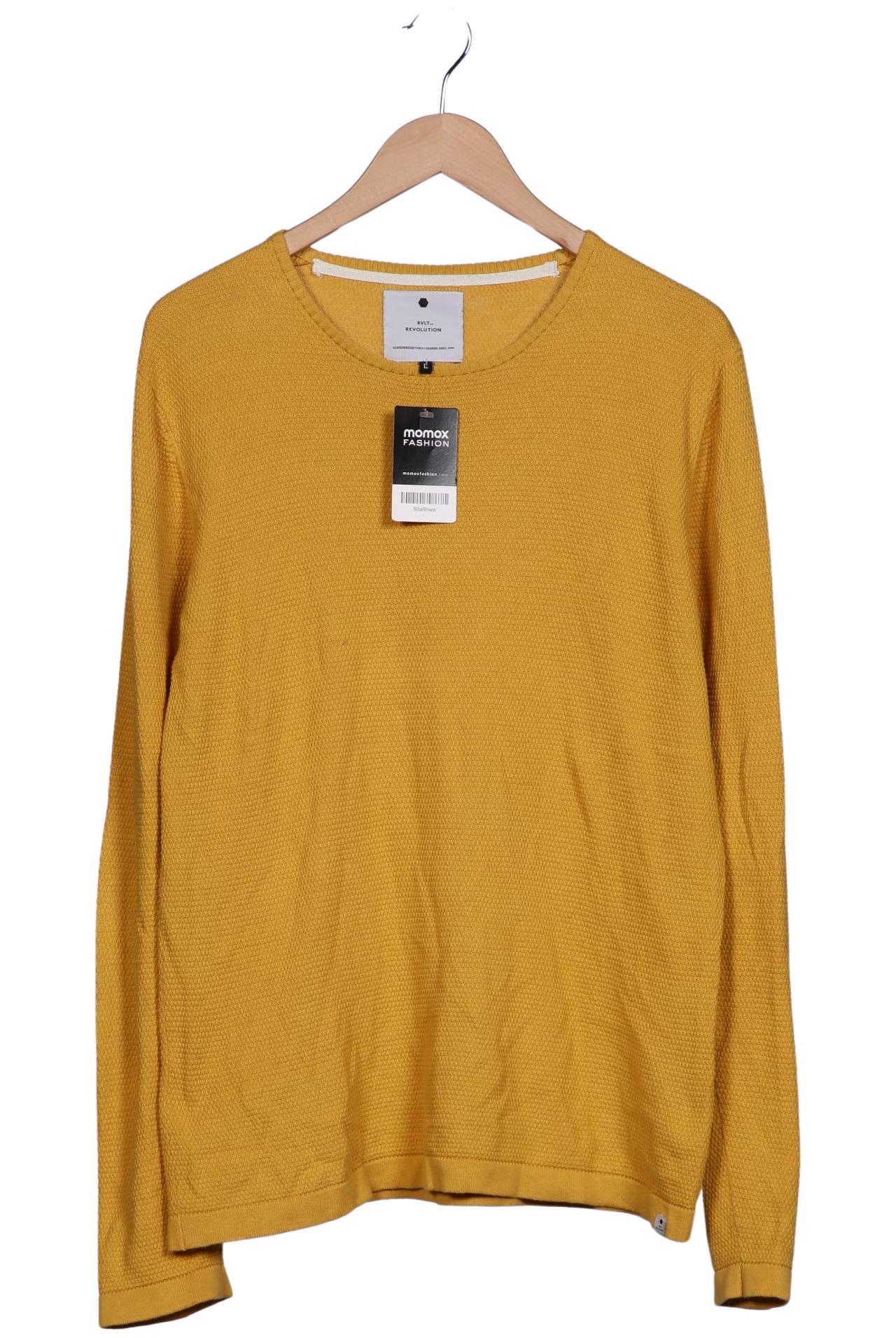 

Rvlt revolution Herren Pullover, gelb, Gr. 52