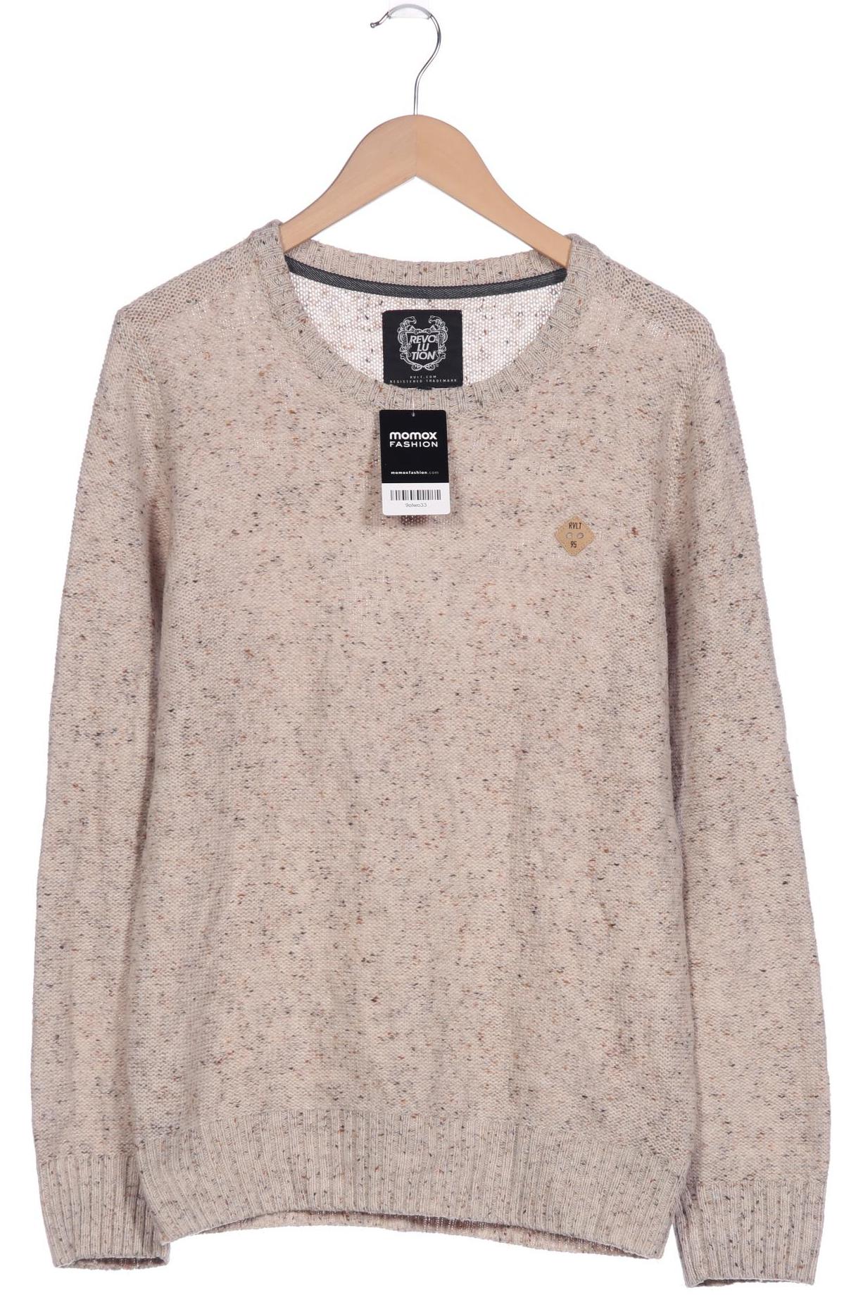 

Rvlt revolution Herren Pullover, beige, Gr. 54