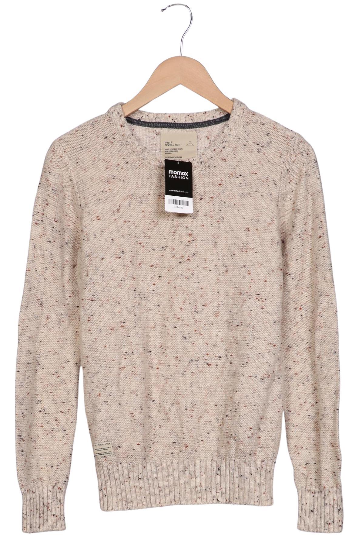 

Rvlt revolution Herren Pullover, beige, Gr. 48