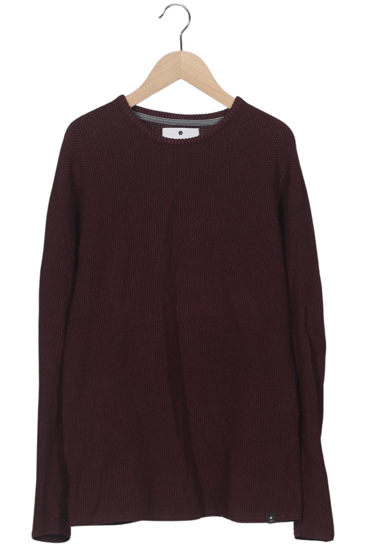 

Rvlt revolution Herren Pullover, bordeaux, Gr. 46