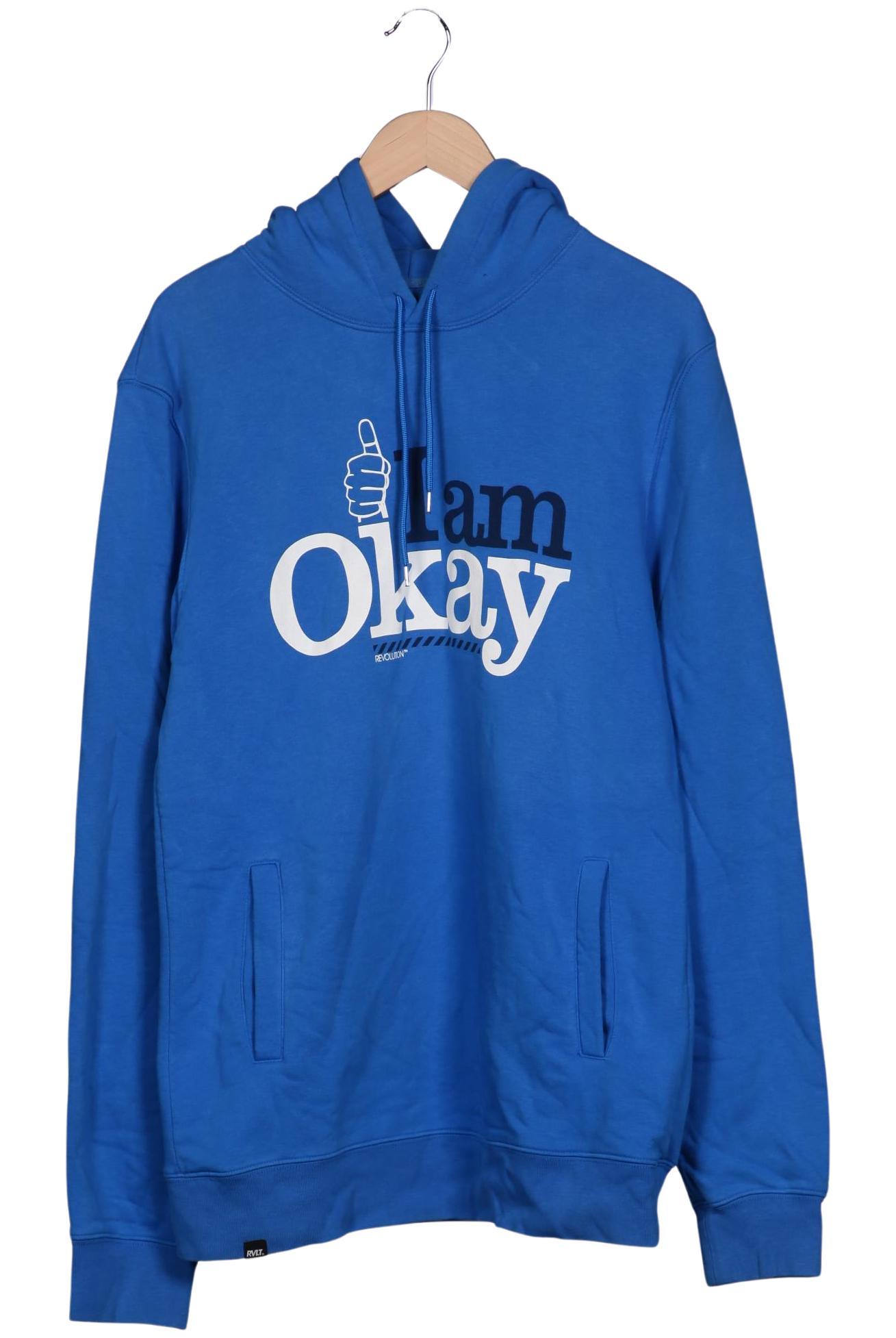 Thumbnail - Rvlt revolution Herren Kapuzenpullover, blau, Gr. 54