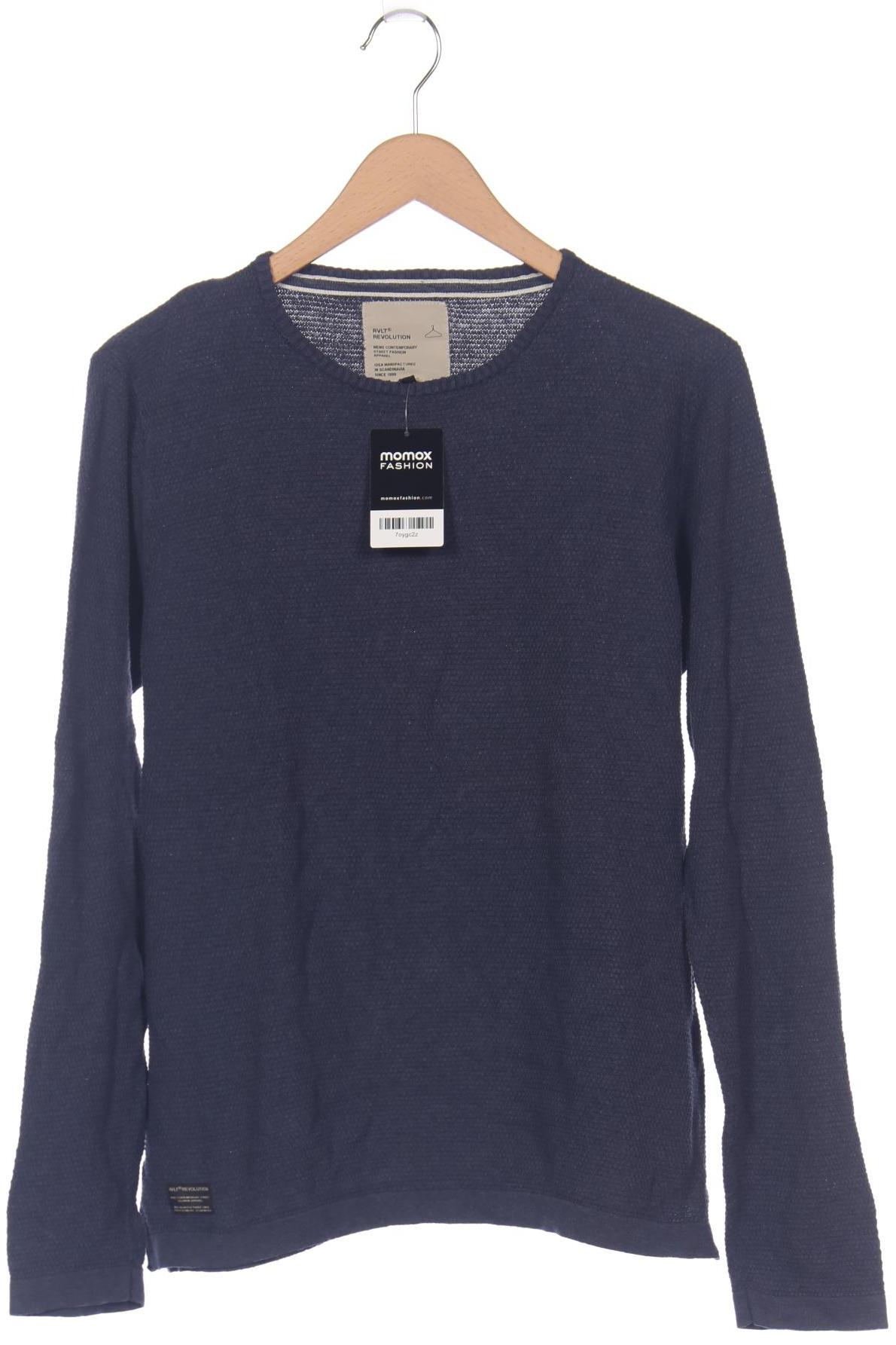 

Rvlt revolution Herren Pullover, blau, Gr. 48