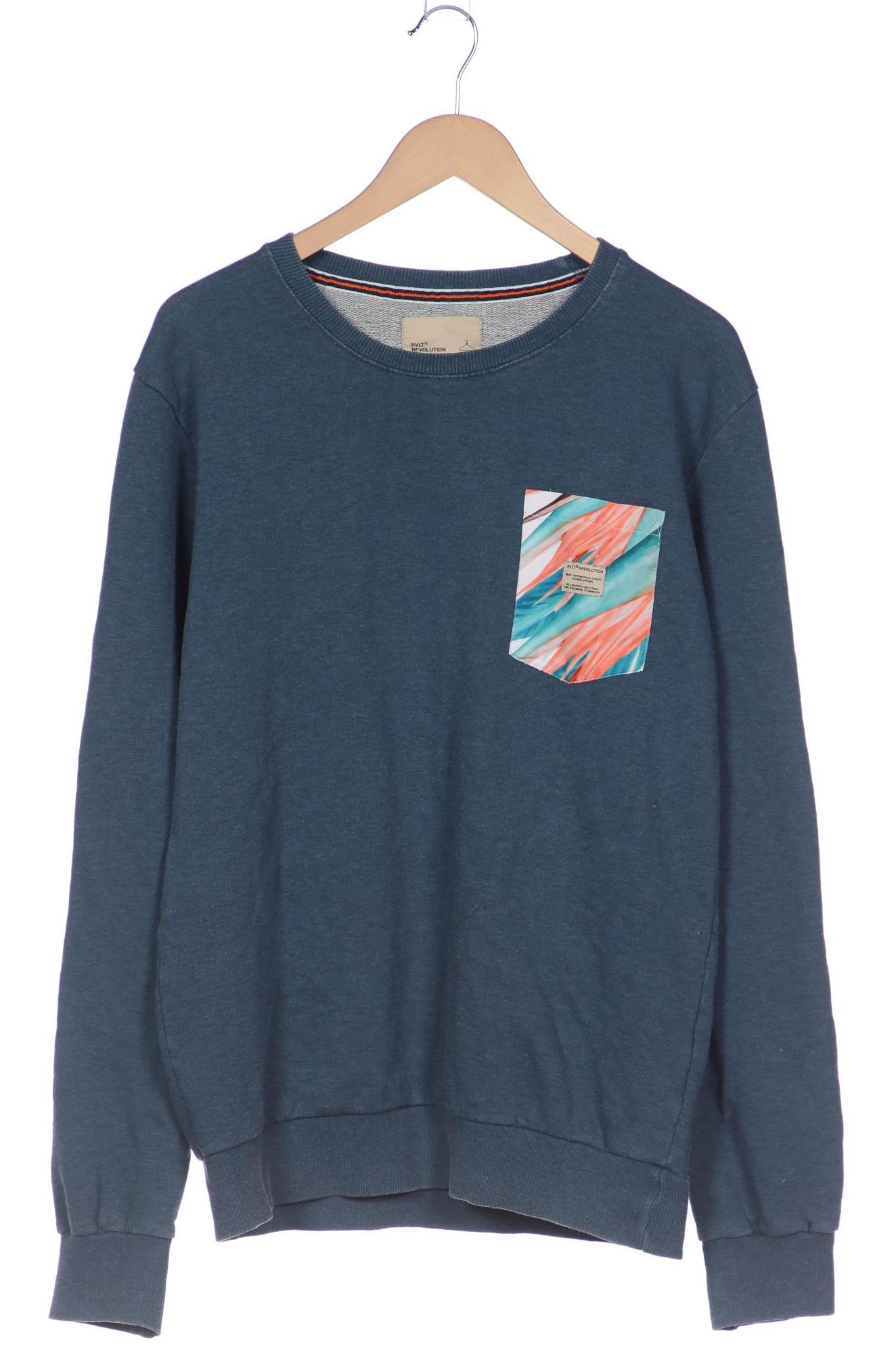 

Rvlt revolution Herren Sweatshirt, blau, Gr. 54
