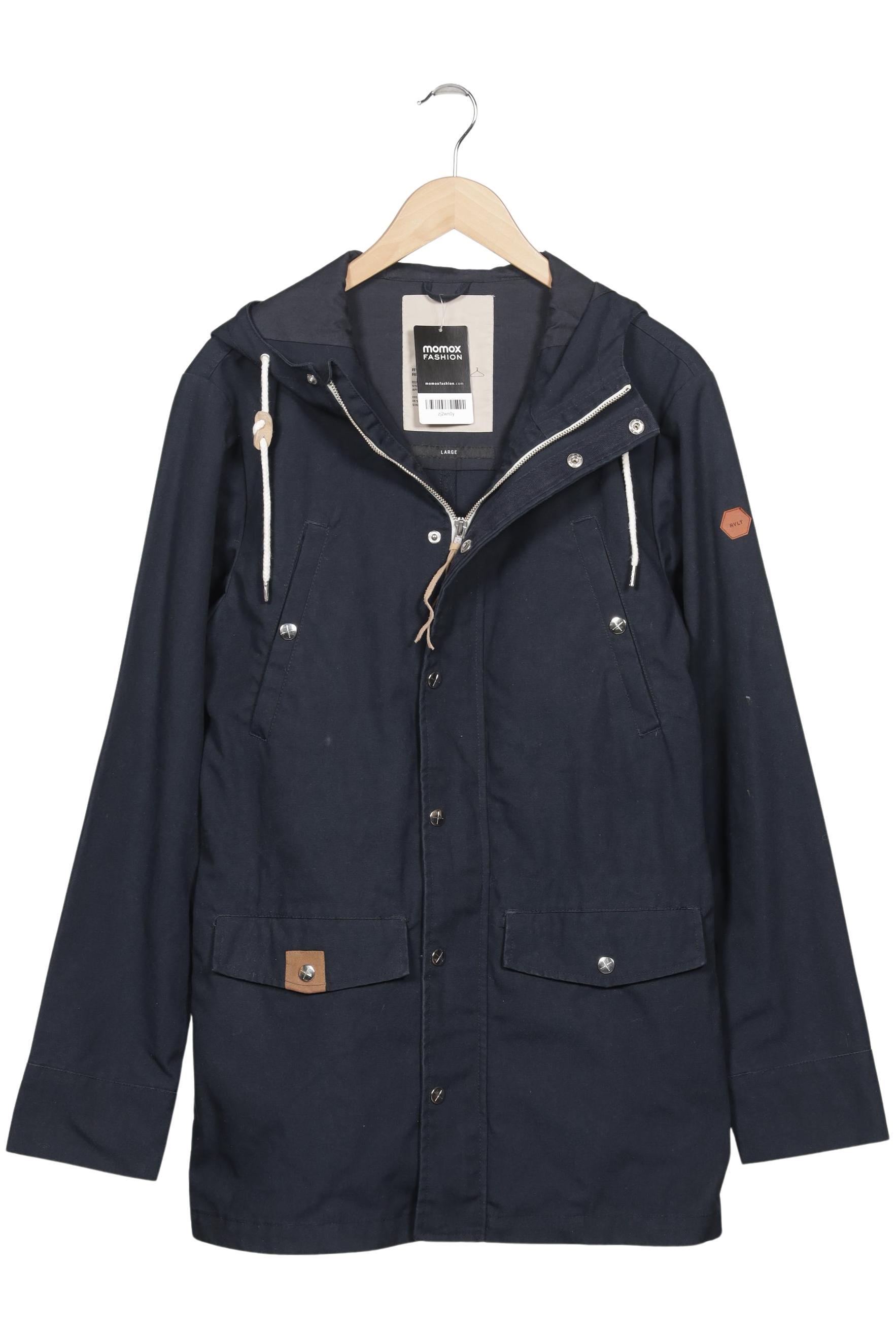 Thumbnail - Rvlt revolution Herren Mantel, marineblau, Gr. 52