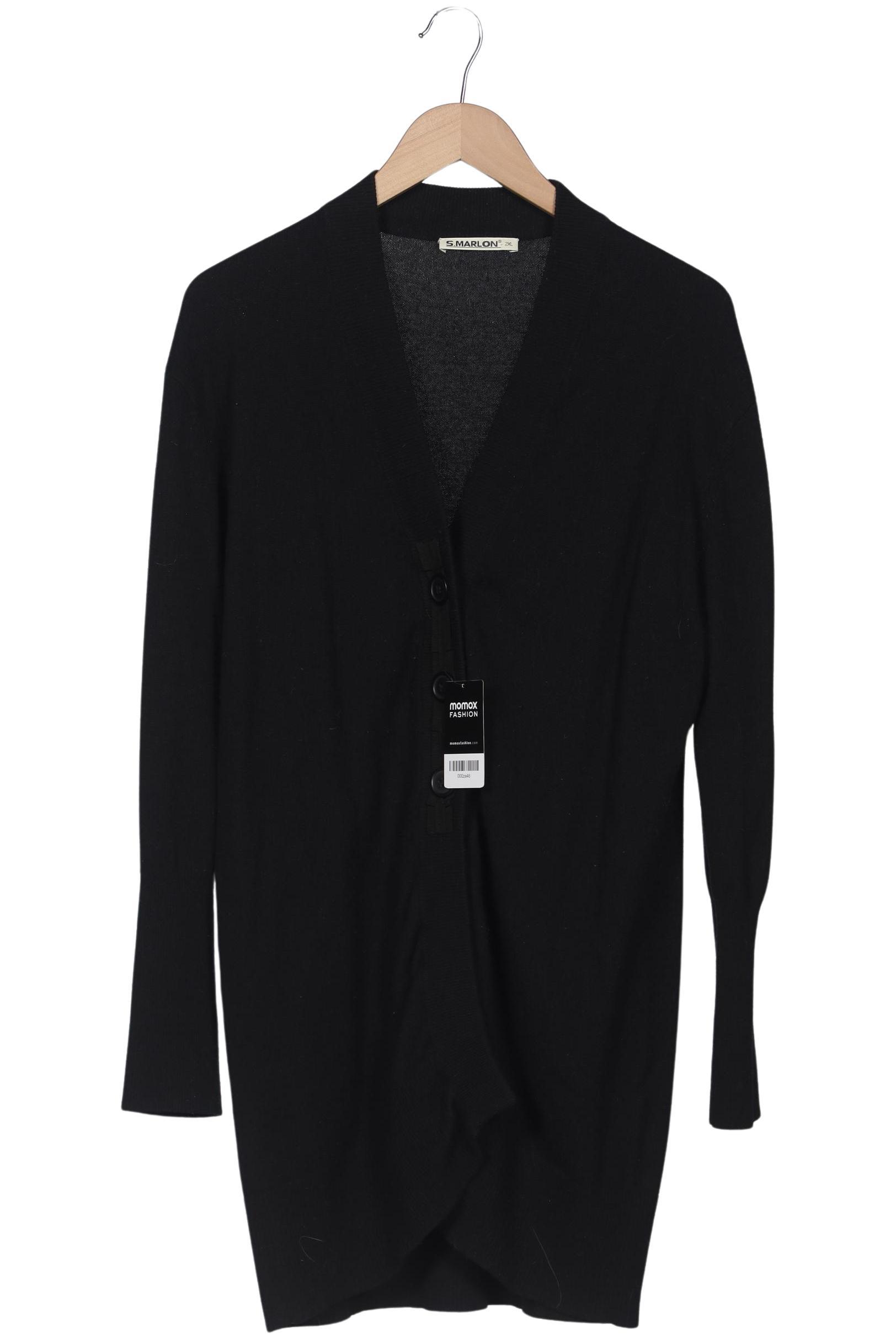 

S.marlon Damen Strickjacke, schwarz, Gr. 46