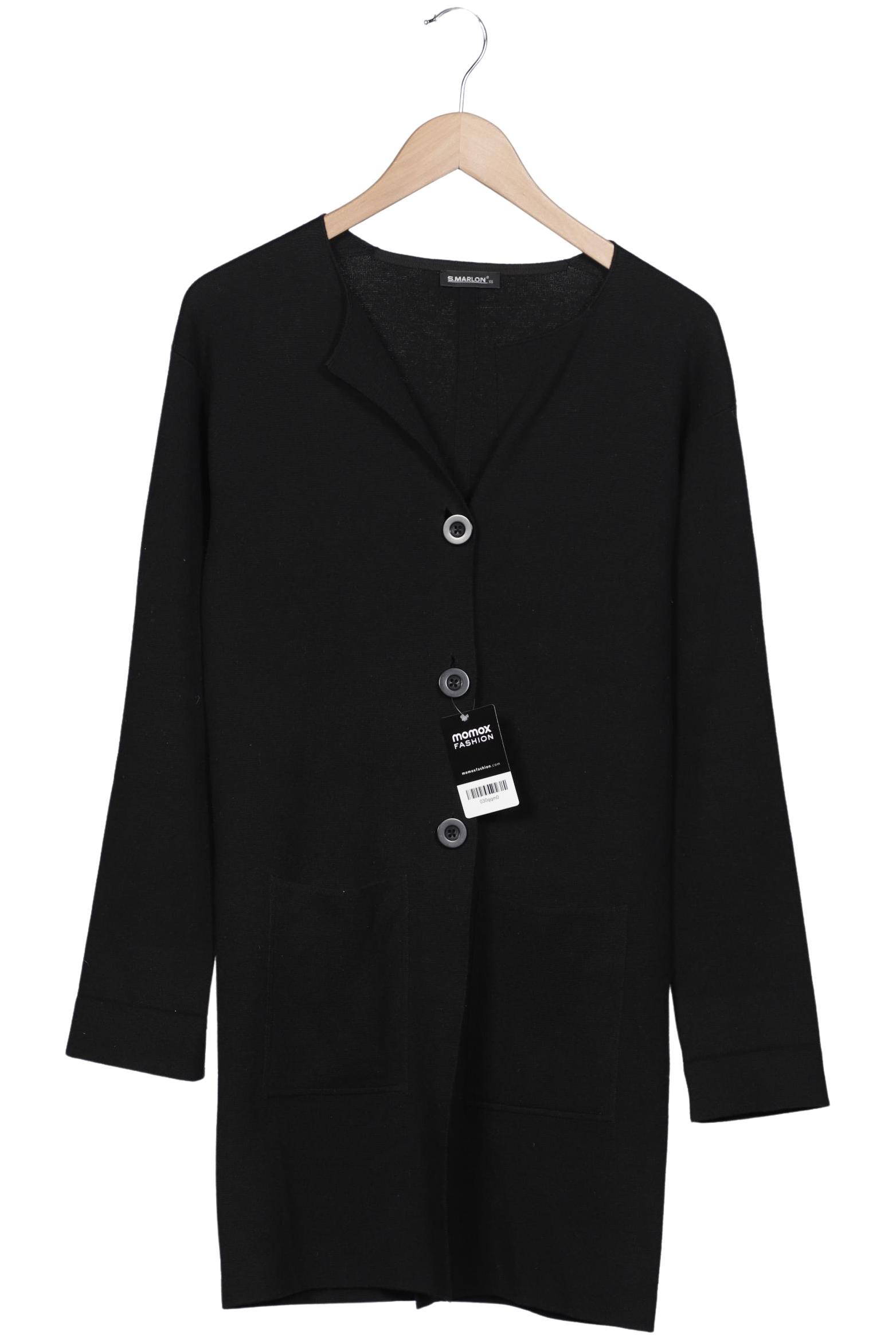 

S.marlon Damen Strickjacke, schwarz, Gr. 34