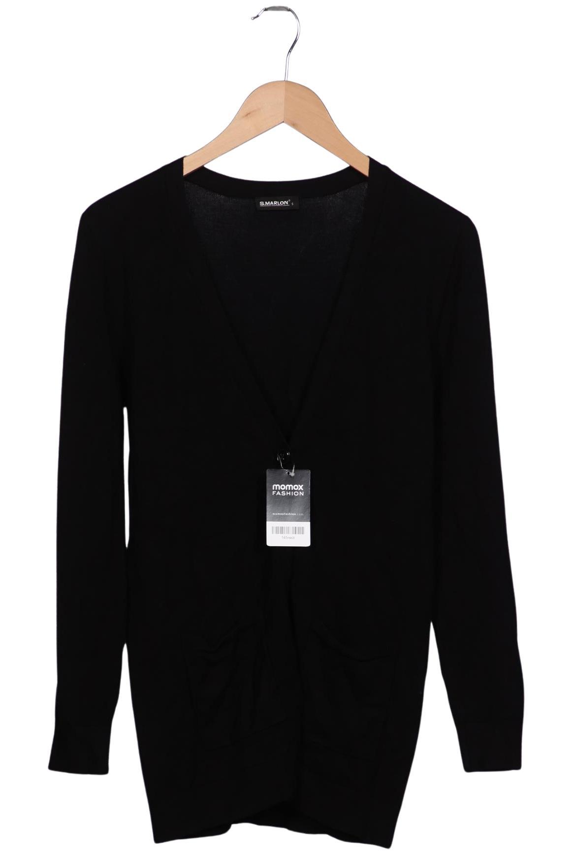 

S.marlon Damen Strickjacke, schwarz, Gr. 36