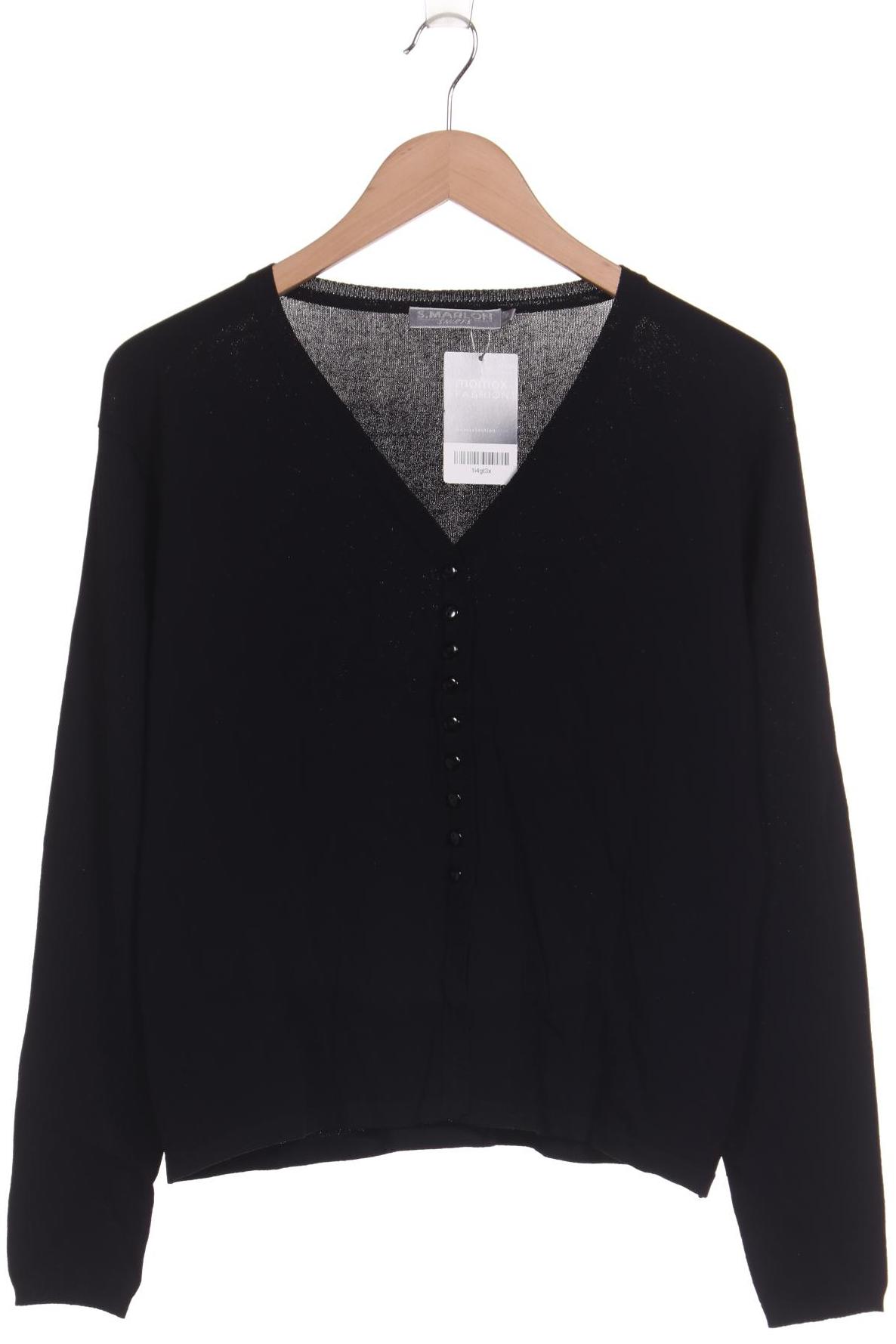

S.marlon Damen Strickjacke, schwarz, Gr. 44