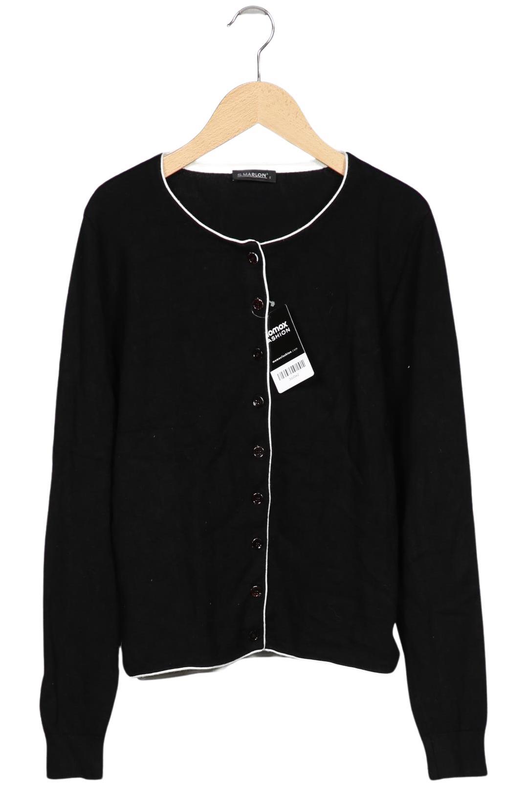 

S.marlon Damen Strickjacke, schwarz, Gr. 36