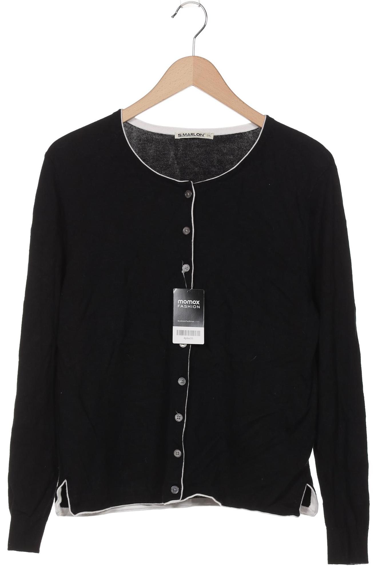 

S.marlon Damen Strickjacke, schwarz, Gr. 46