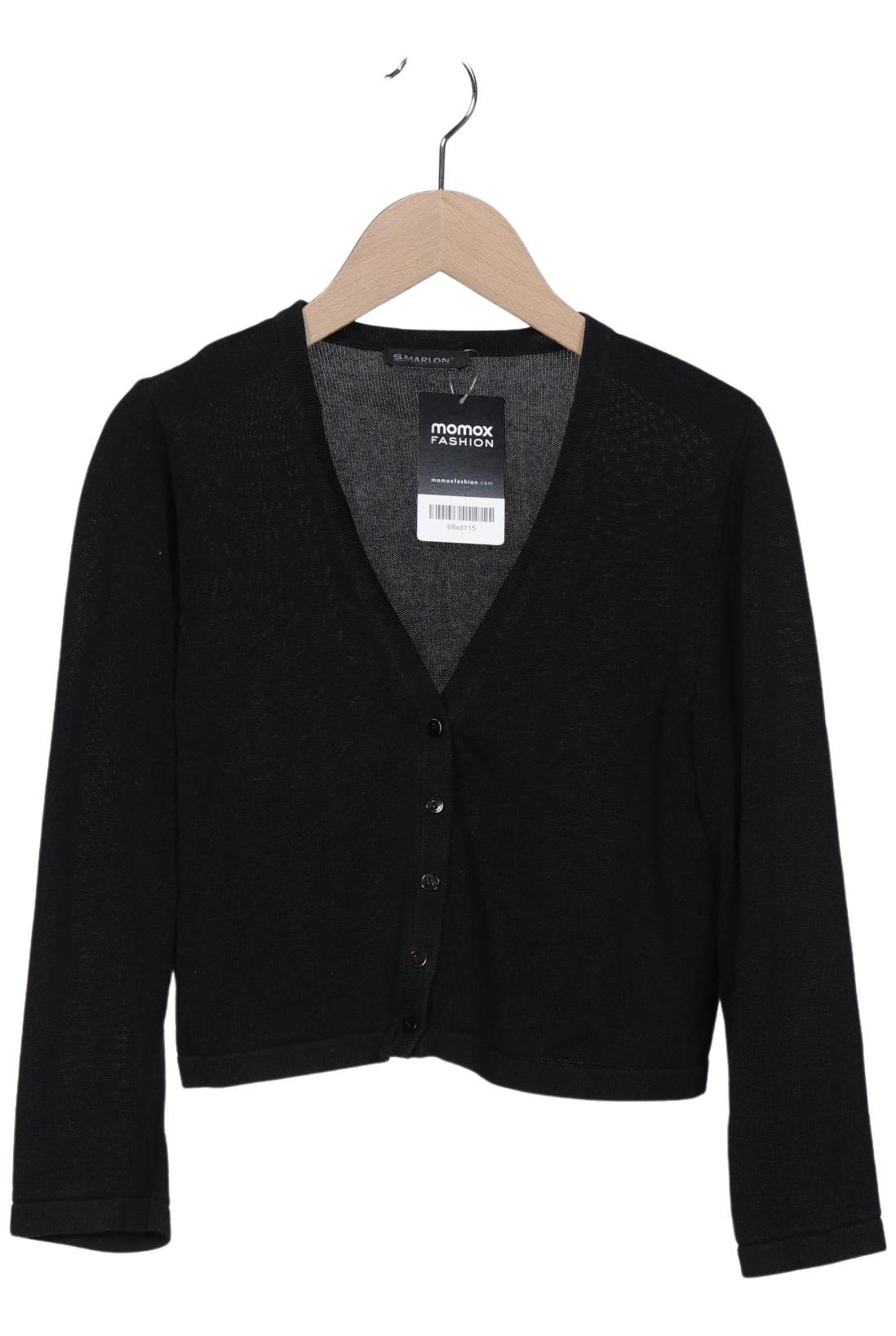 

S.marlon Damen Strickjacke, schwarz, Gr. 36
