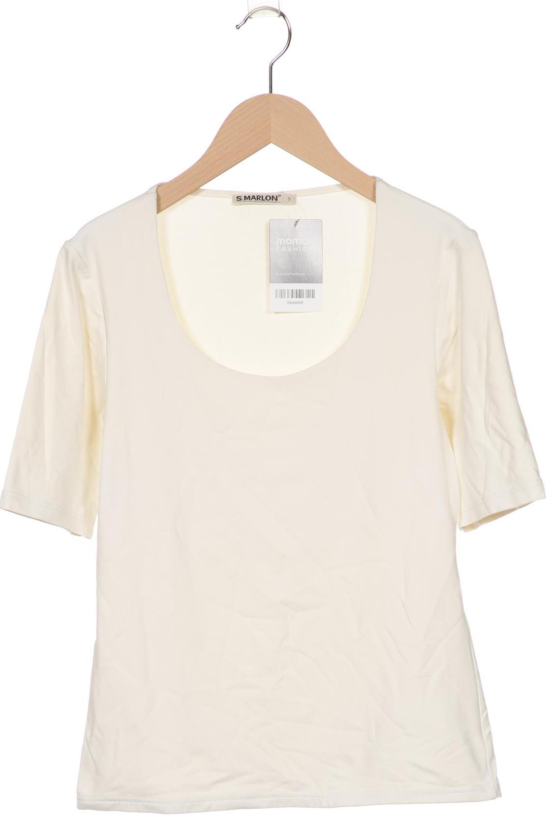 

S.MARLON Damen T-Shirt, cremeweiß