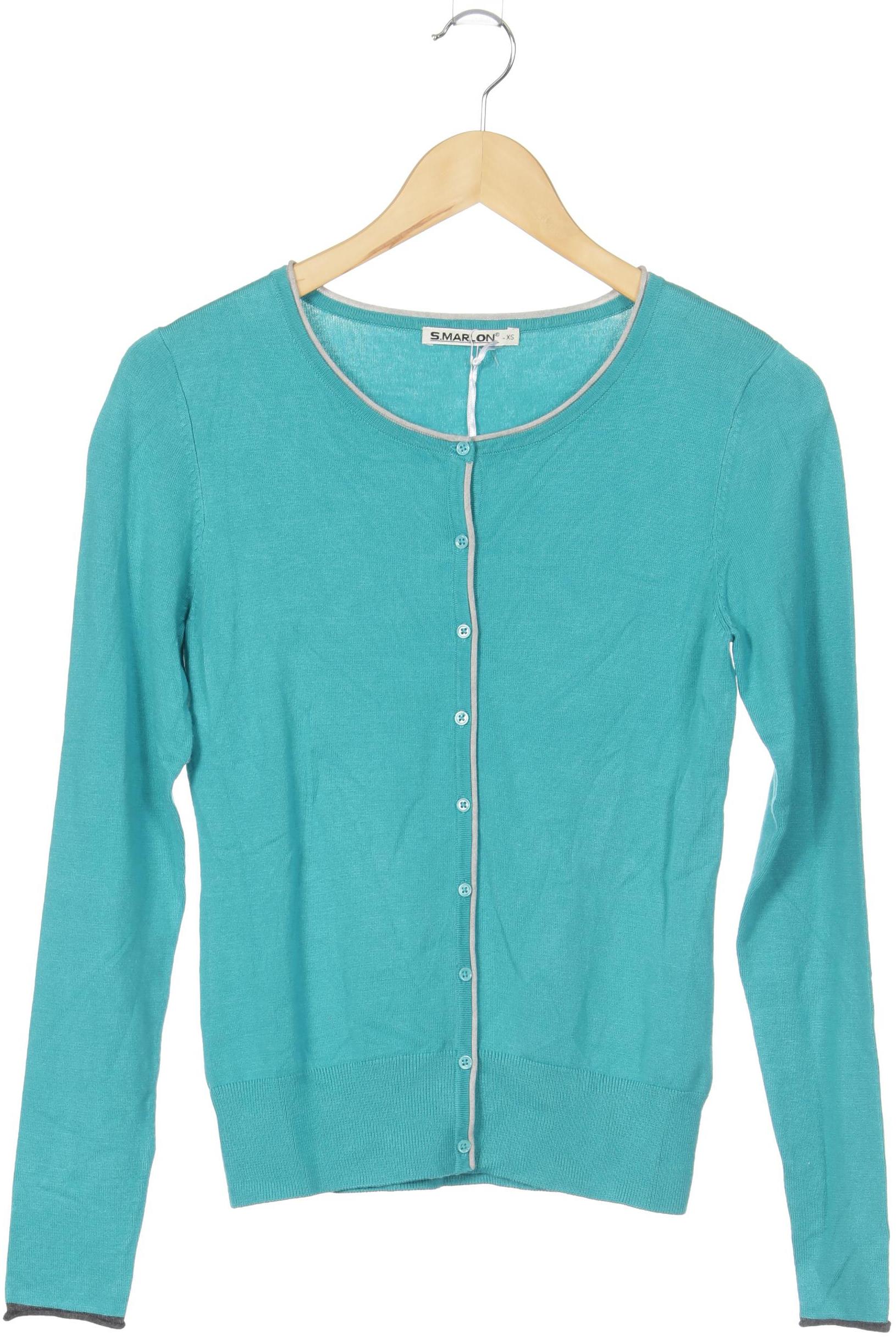 

S.marlon Damen Strickjacke, türkis, Gr. 34