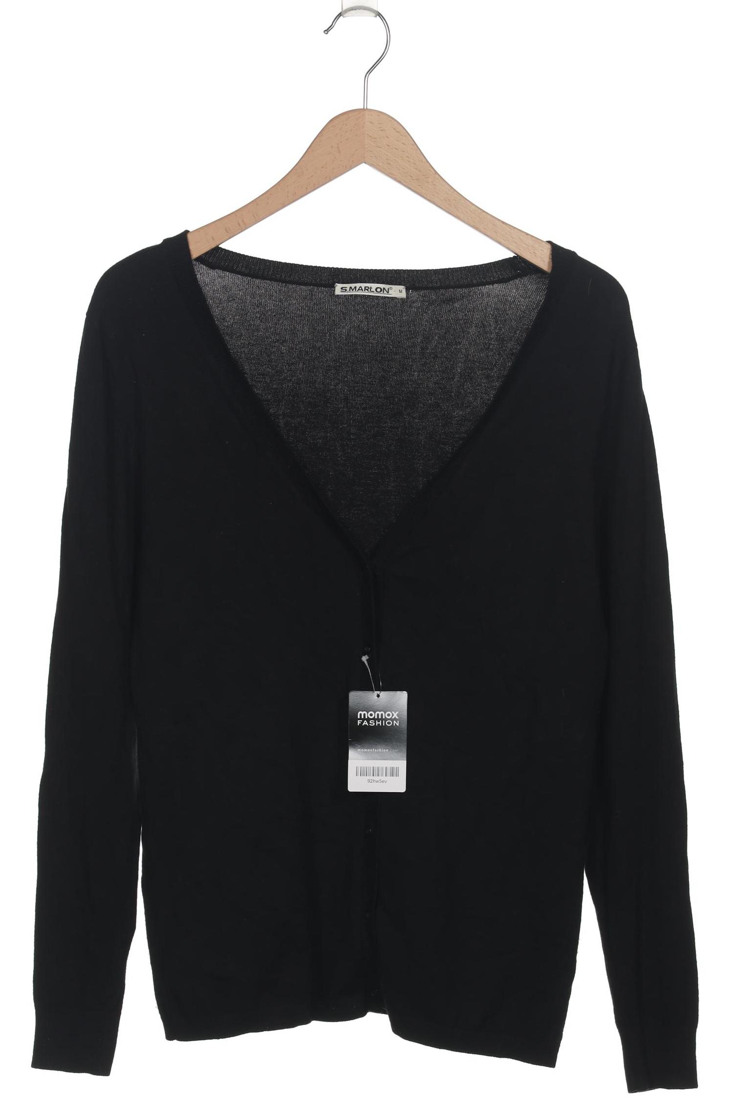 

S.marlon Damen Strickjacke, schwarz, Gr. 38