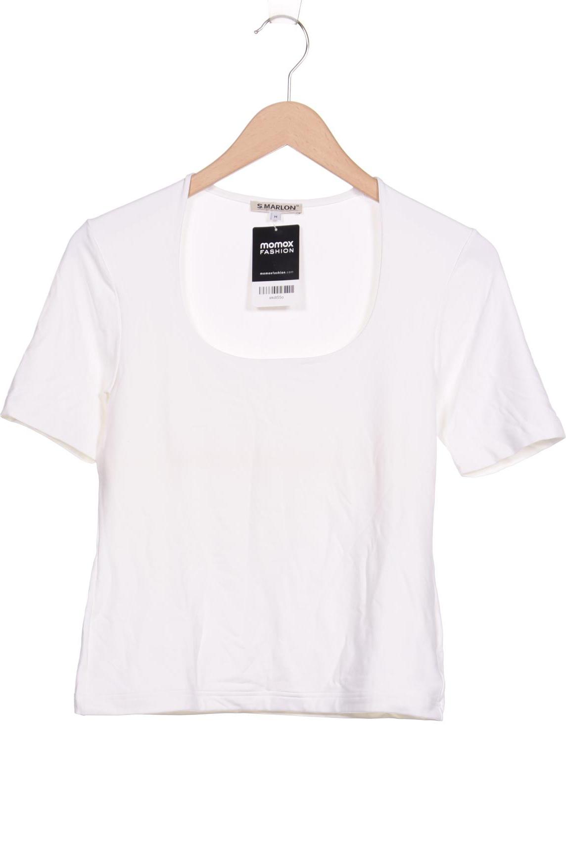 

S.MARLON Damen T-Shirt, cremeweiß