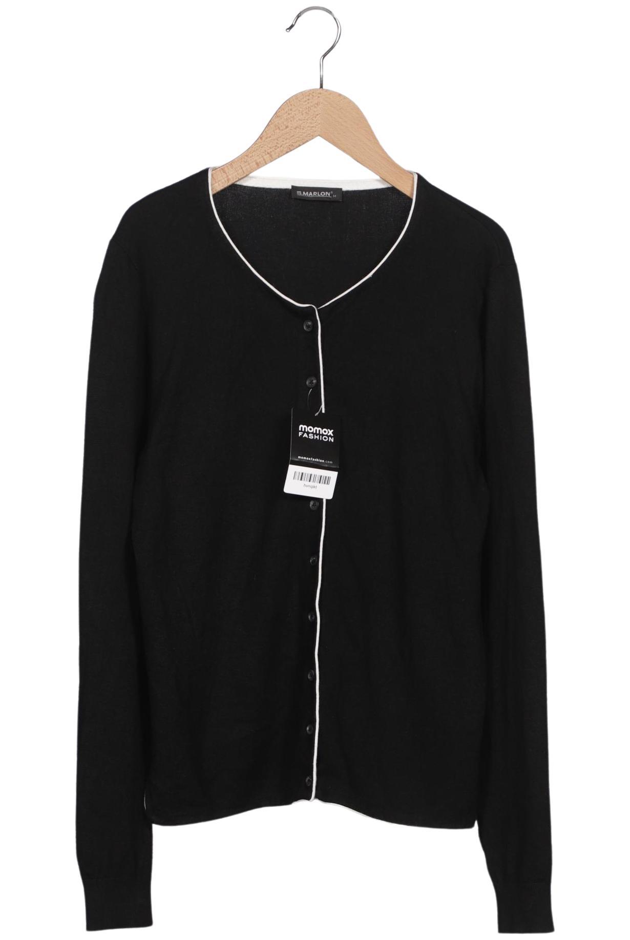 

S.marlon Damen Strickjacke, schwarz, Gr. 38