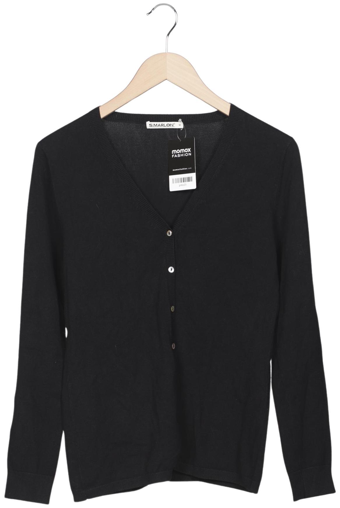 

S.marlon Damen Strickjacke, schwarz, Gr. 38