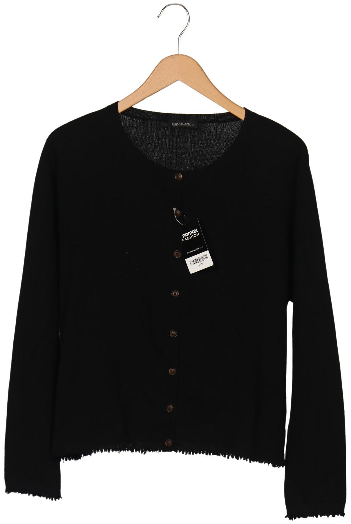 

S.marlon Damen Strickjacke, schwarz, Gr. 46