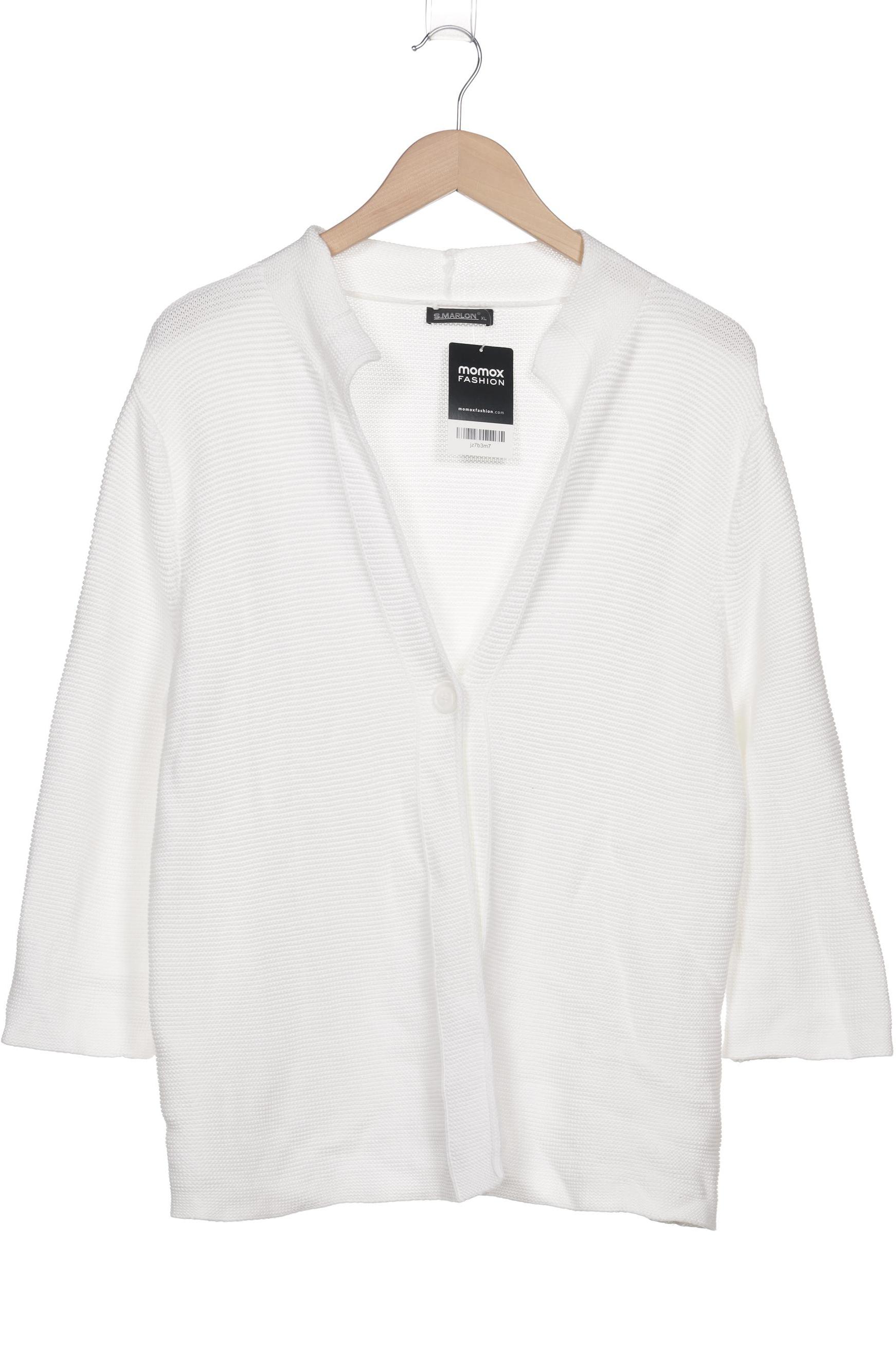 

S.marlon Damen Strickjacke, weiß, Gr. 44
