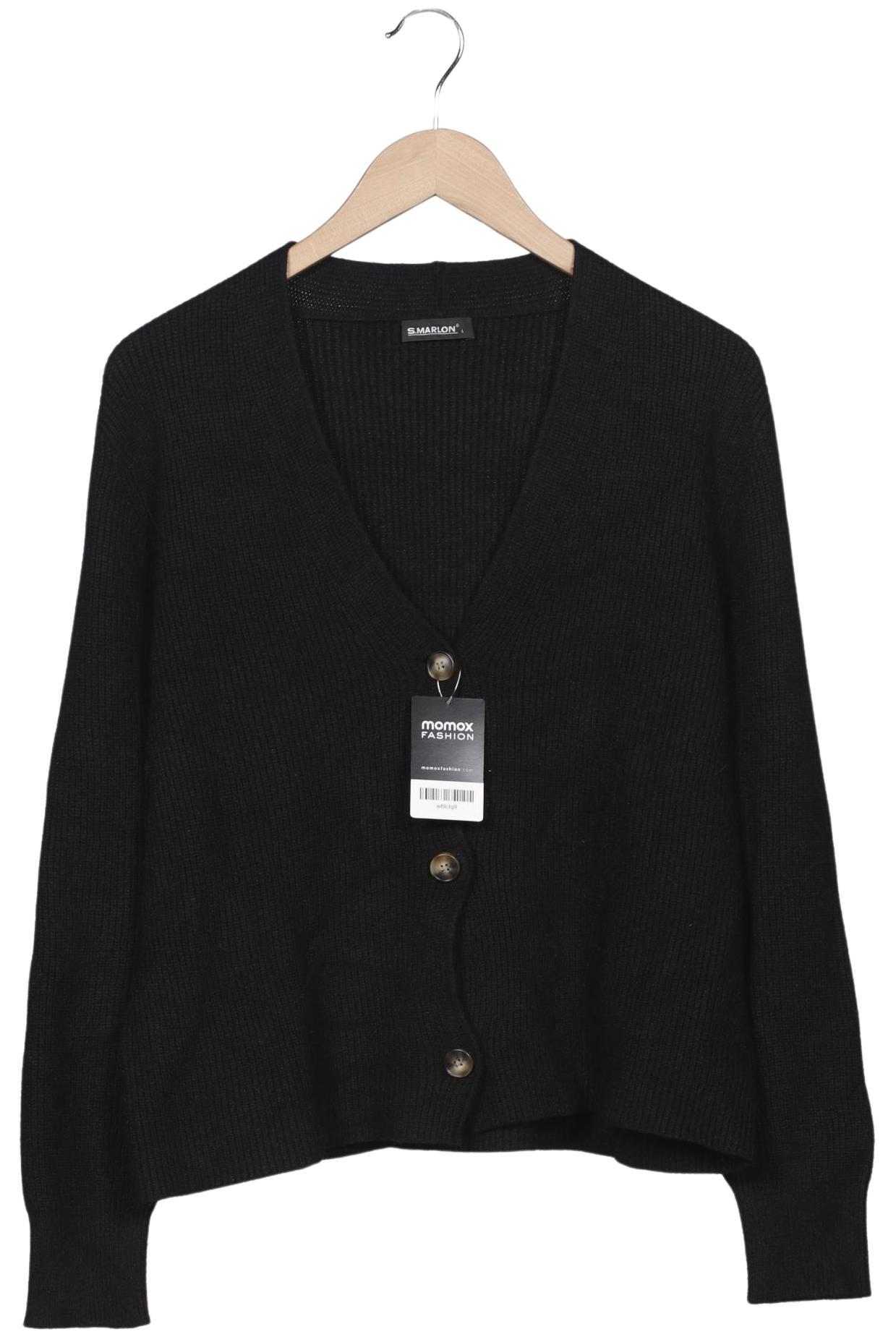 

S.marlon Damen Strickjacke, schwarz, Gr. 42