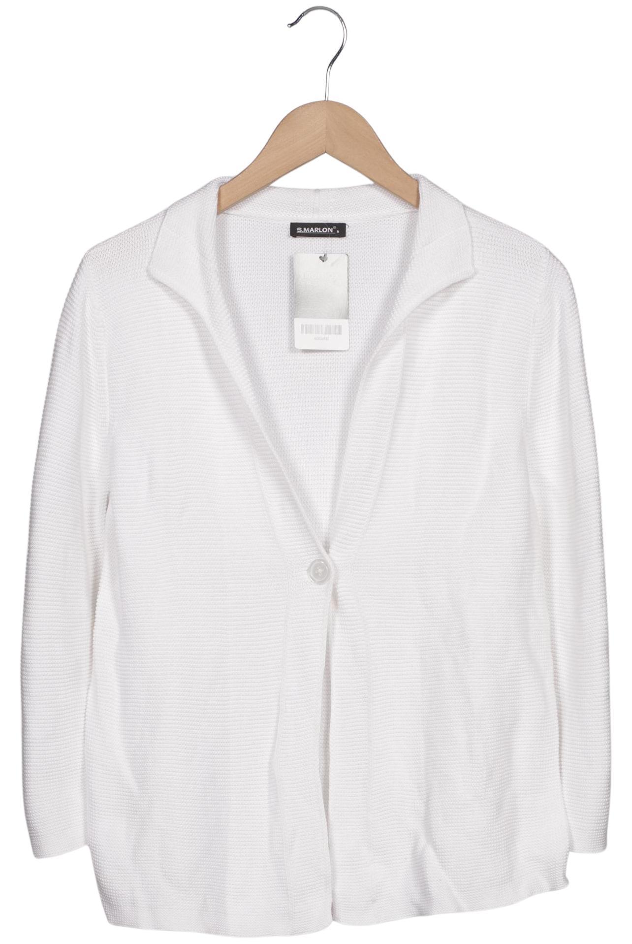 

S.marlon Damen Strickjacke, weiß, Gr. 38