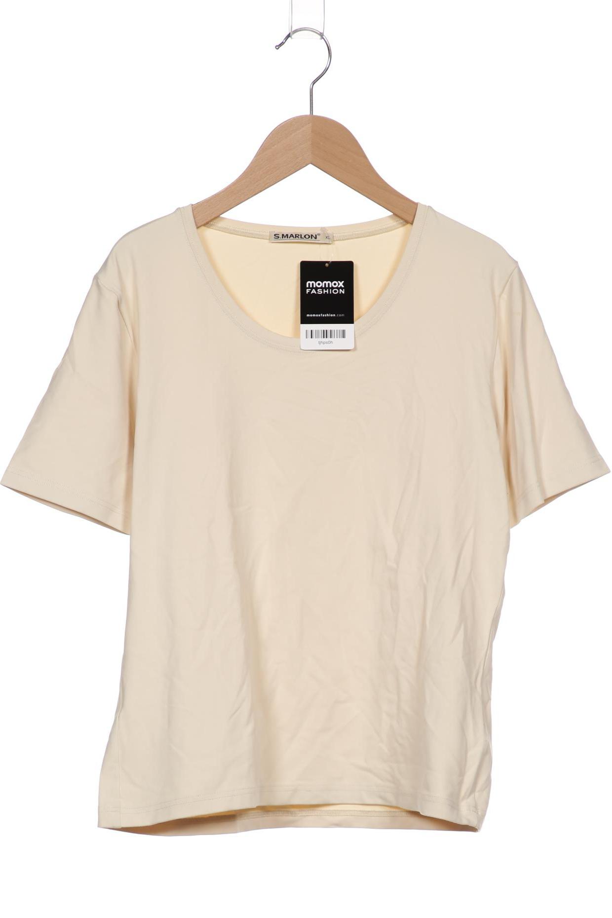 

S.MARLON Damen T-Shirt, cremeweiß