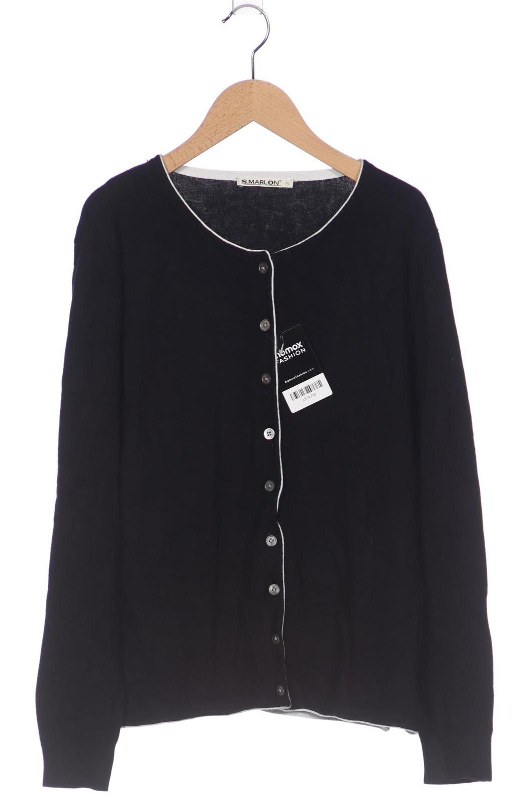 

S.marlon Damen Strickjacke, schwarz, Gr. 44