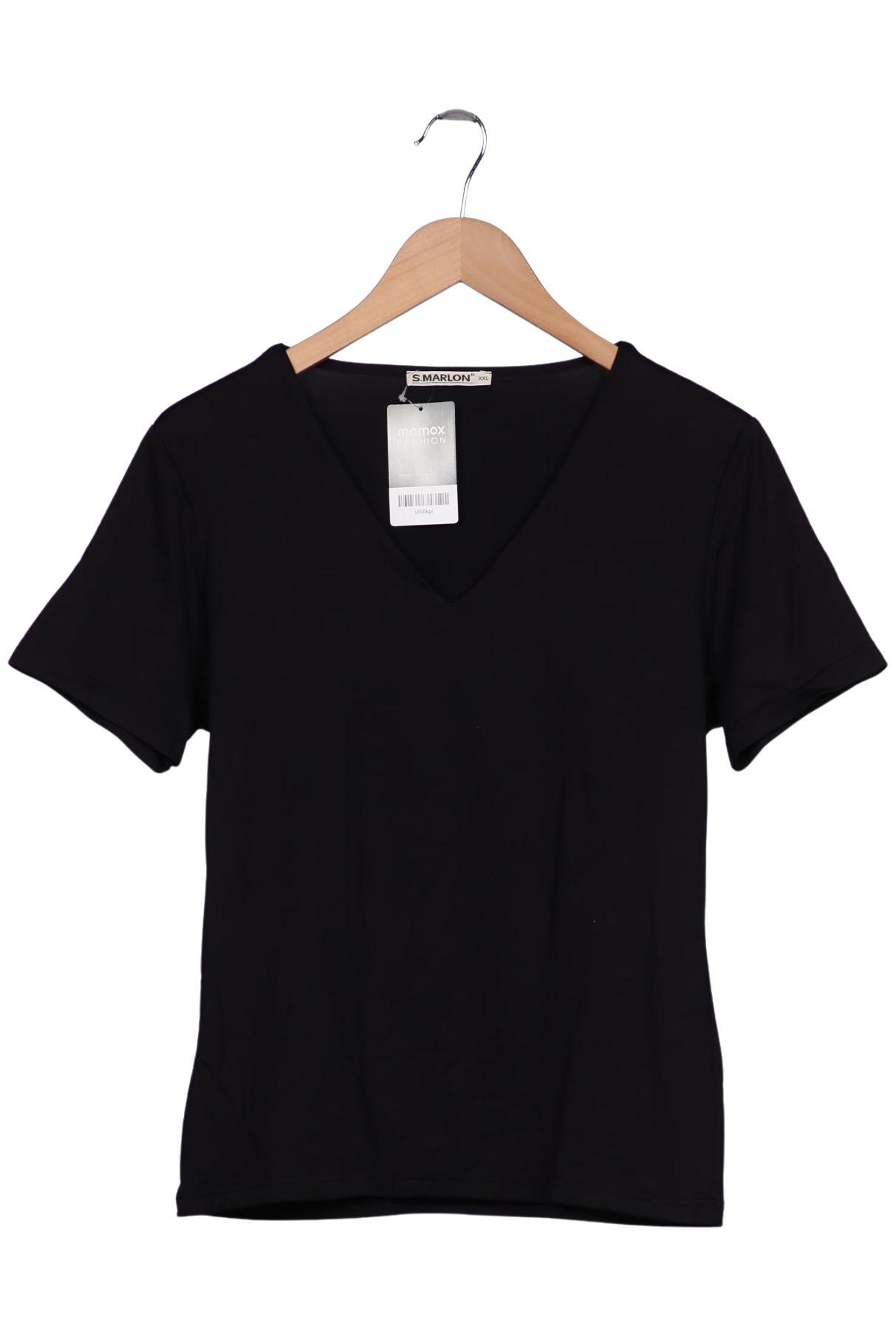 

S.marlon Damen T-Shirt, schwarz, Gr. 46