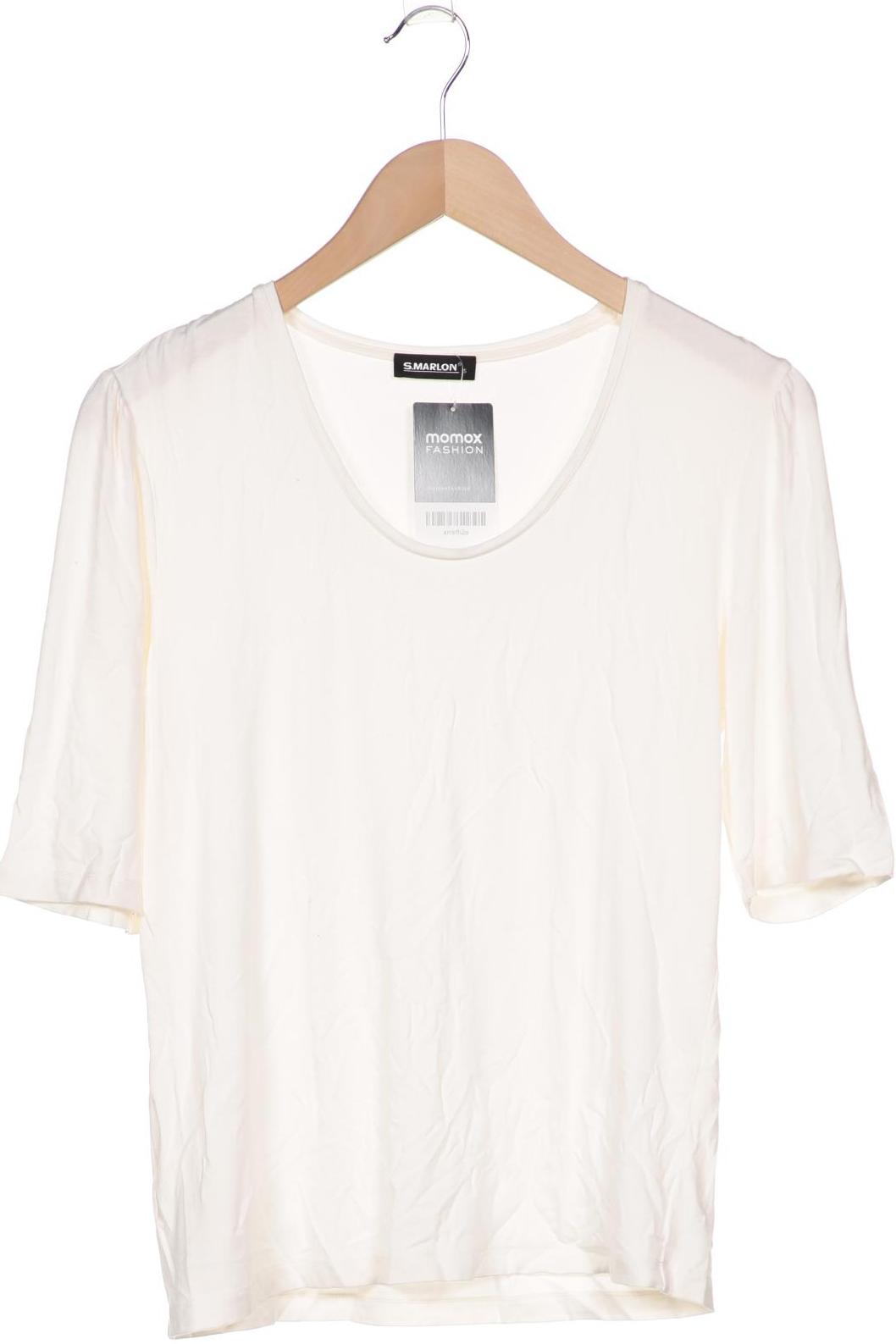 

S.MARLON Damen T-Shirt, cremeweiß