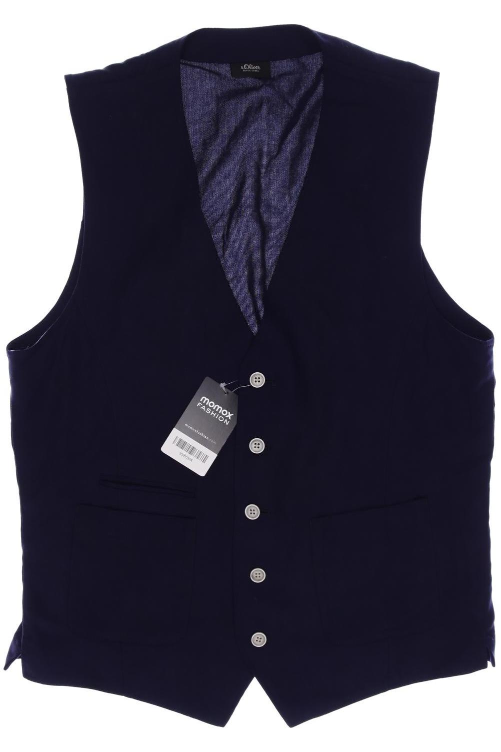 

s.Oliver Black Label Herren Weste, marineblau, Gr. 98