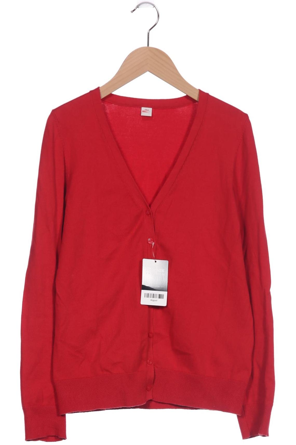 

s.Oliver Damen Strickjacke, rot, Gr. 38