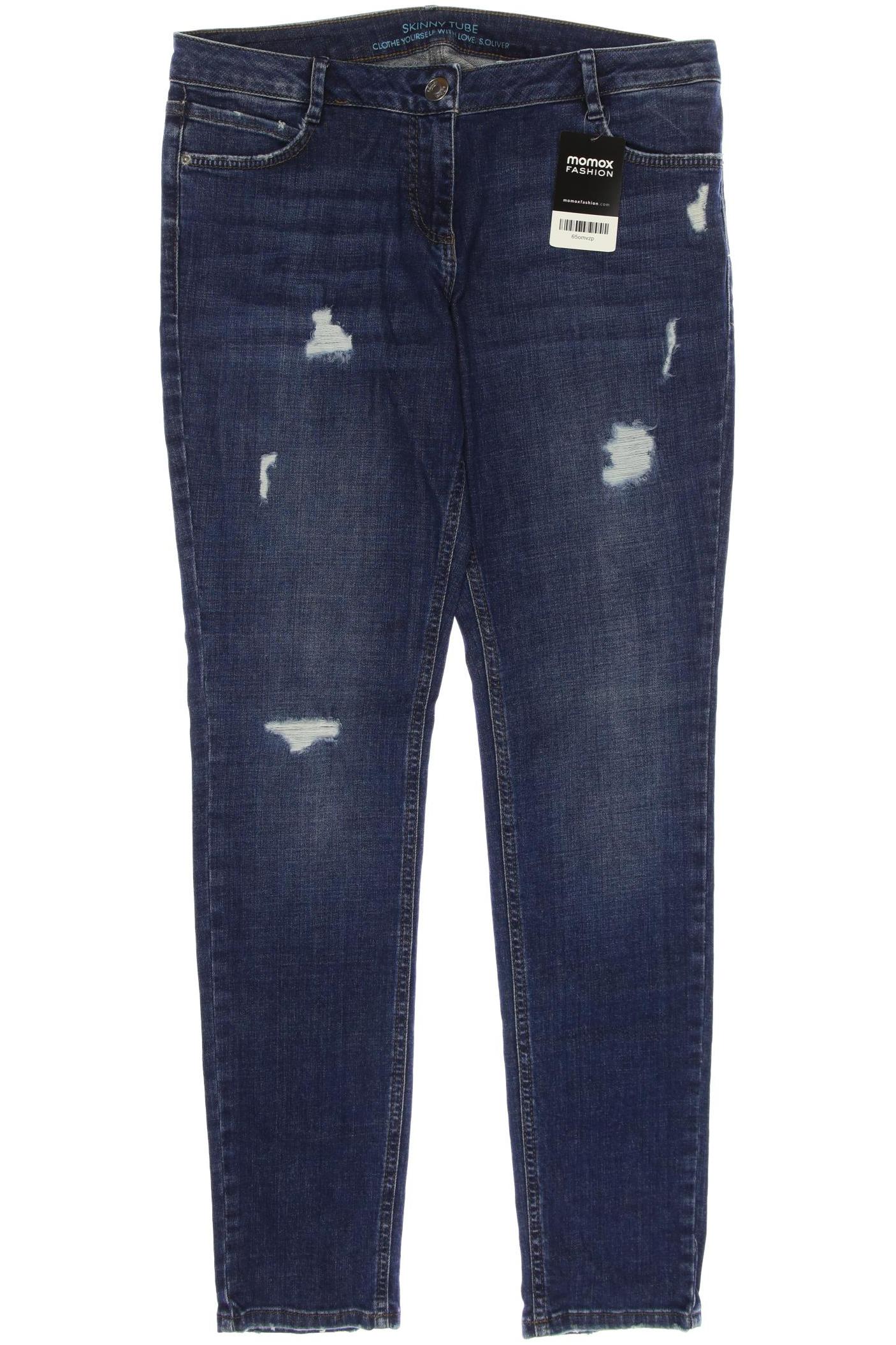 

s.Oliver Damen Jeans, marineblau