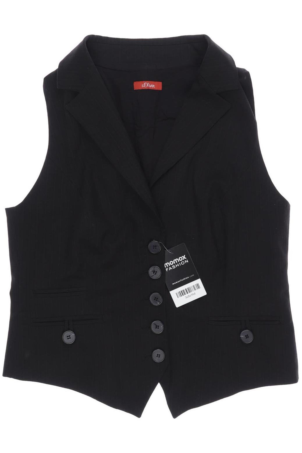 

s.Oliver Damen Weste, schwarz, Gr. 40