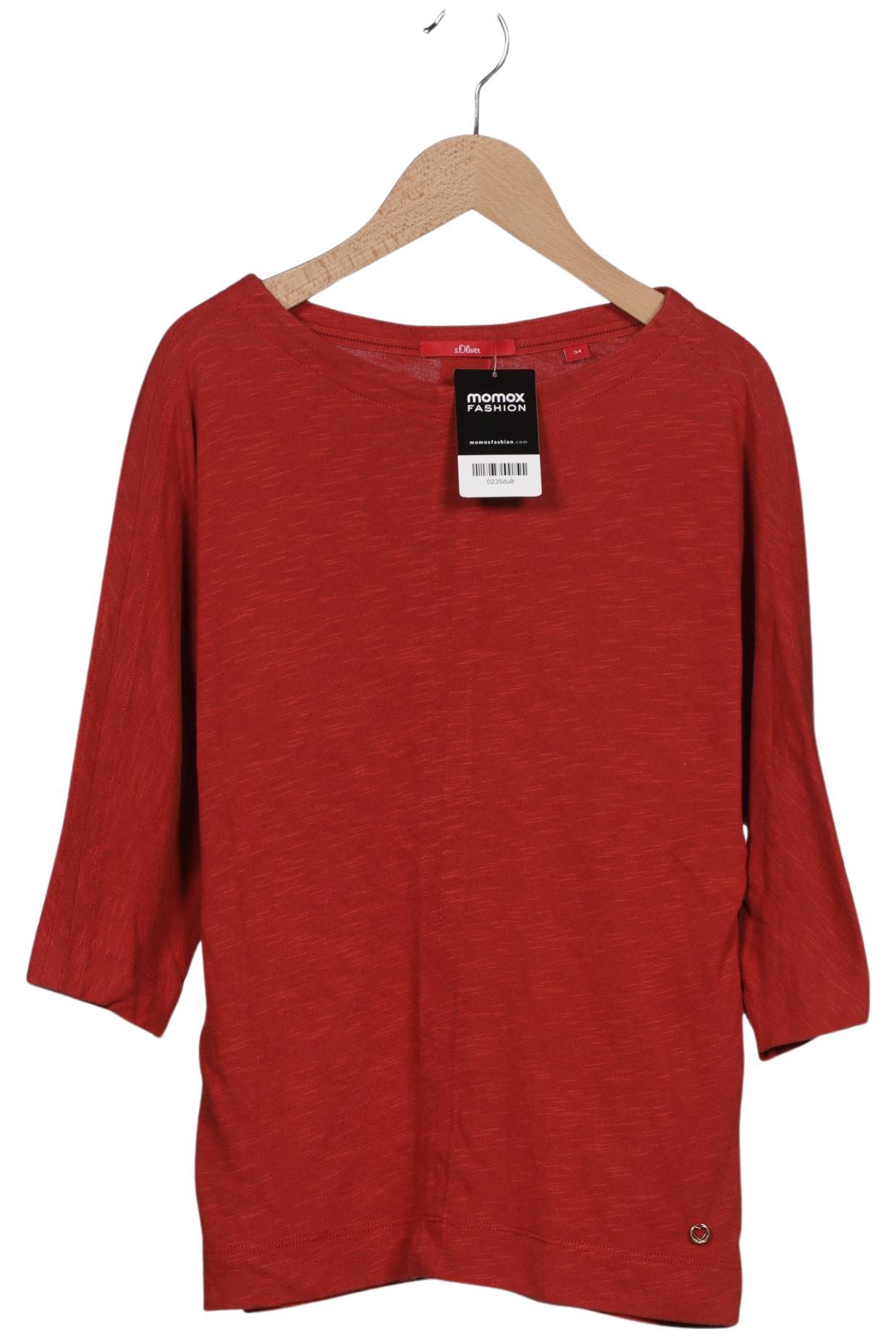 

s.Oliver Damen Langarmshirt, rot, Gr. 34