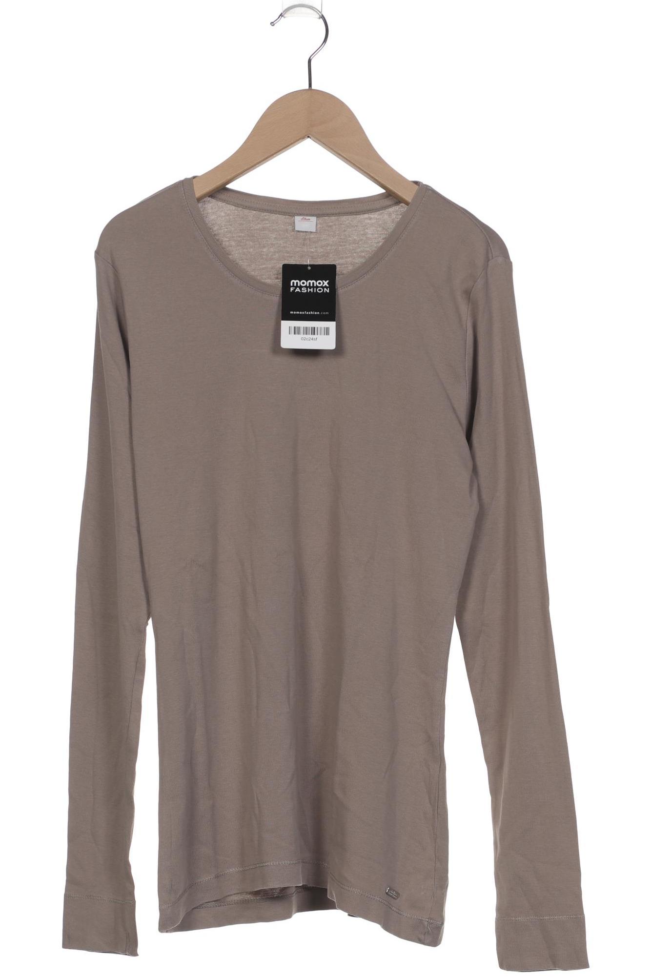 

s.Oliver Damen Langarmshirt, beige, Gr. 42