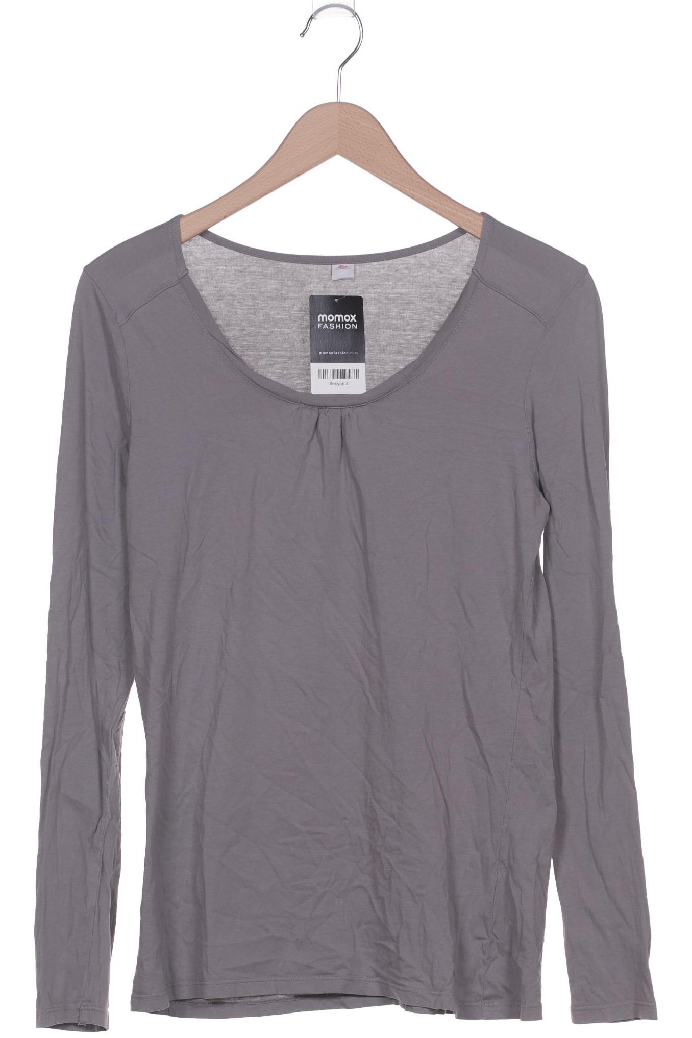 

s.Oliver Damen Langarmshirt, grau, Gr. 42