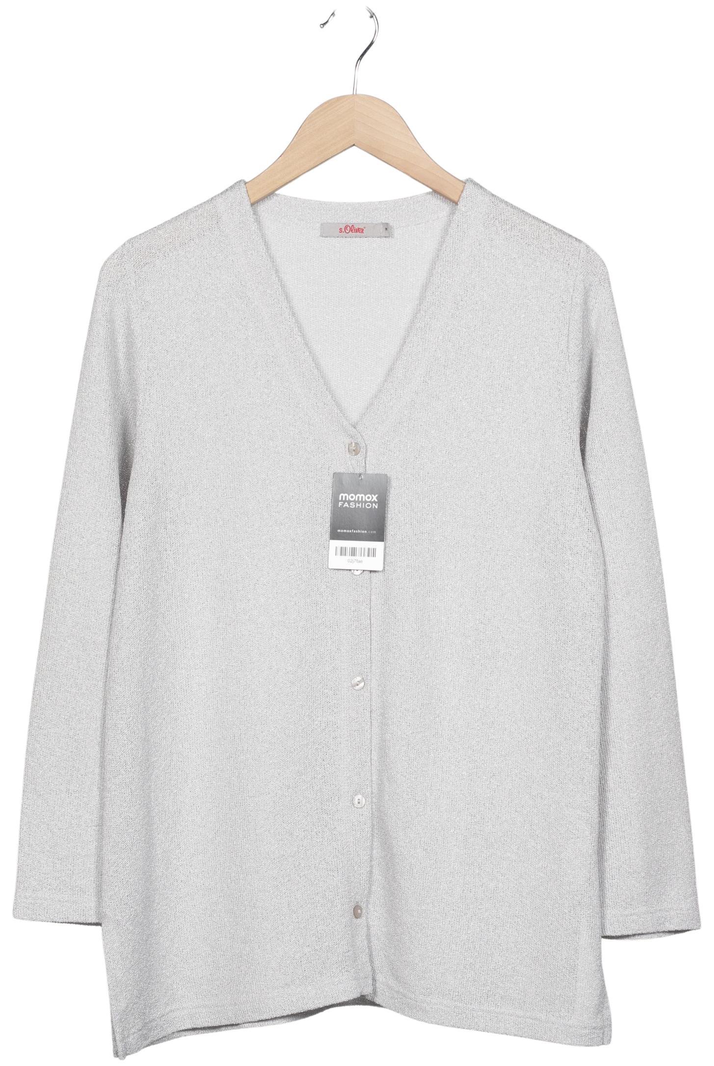 

s.Oliver Damen Strickjacke, grau, Gr. 38