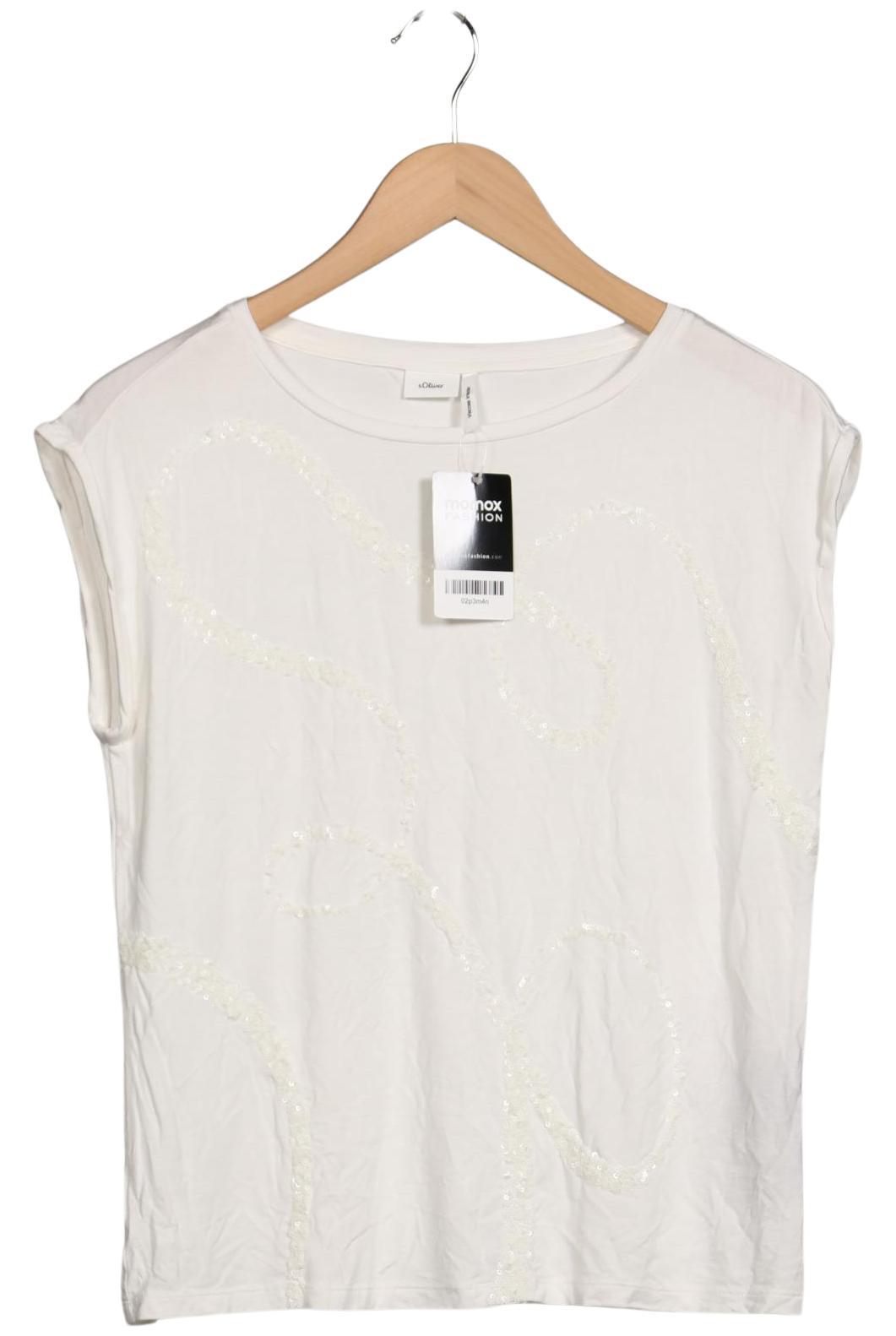 

s.Oliver Damen T-Shirt, weiß, Gr. 36